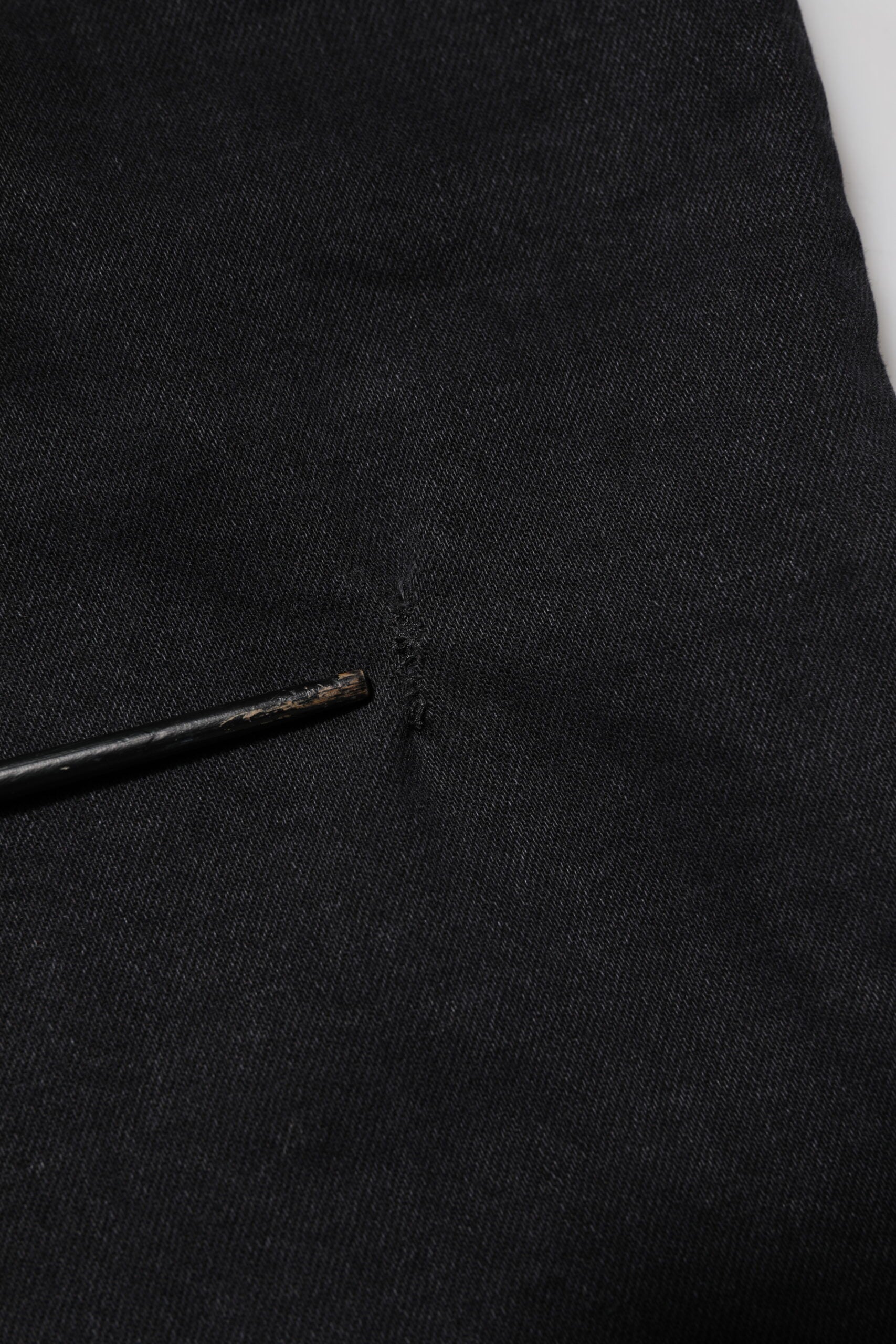 Black Cotton Logo Plaque Denim Jeans