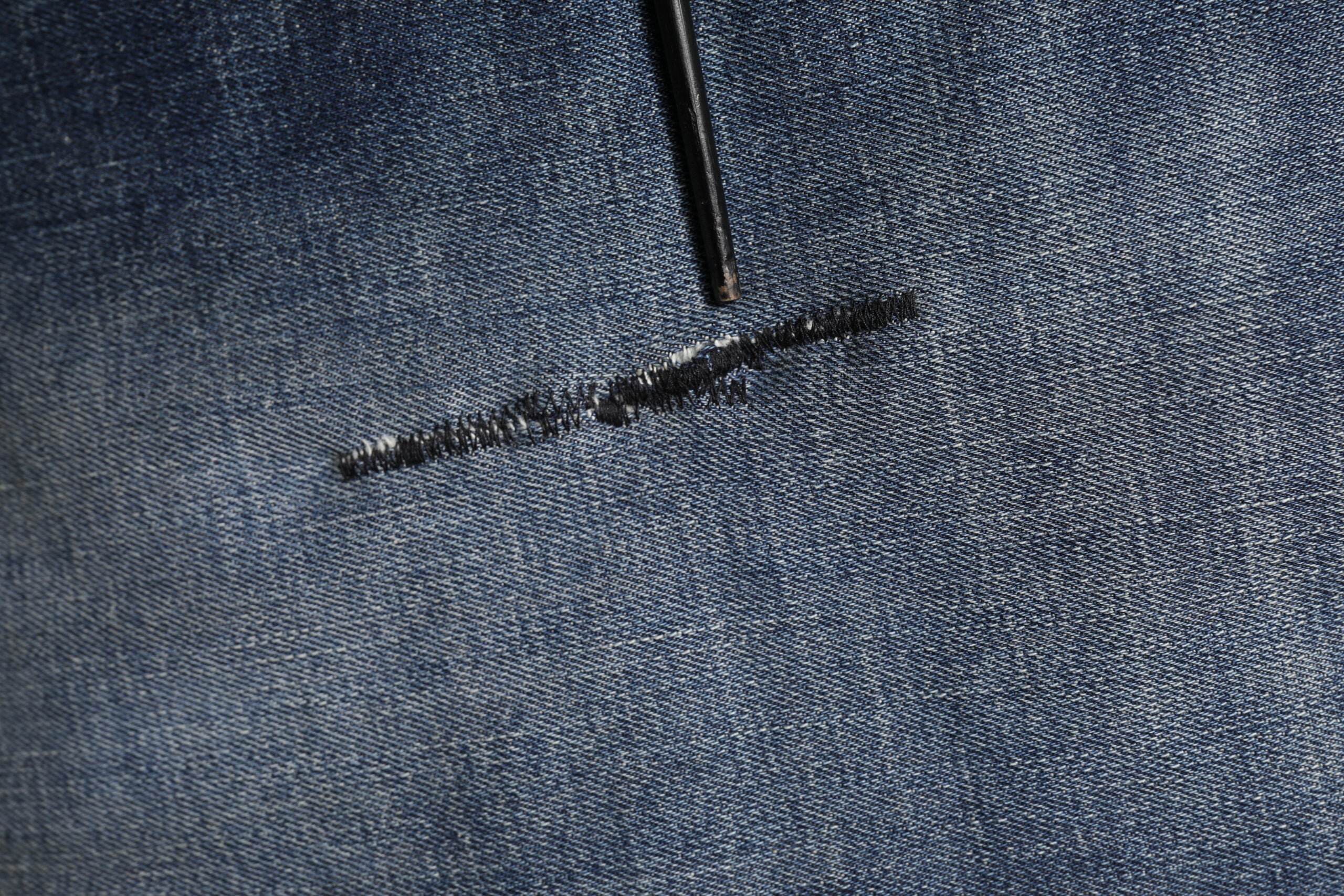 Blue Washed Skinny Logo Plaque Men Denim Jeans