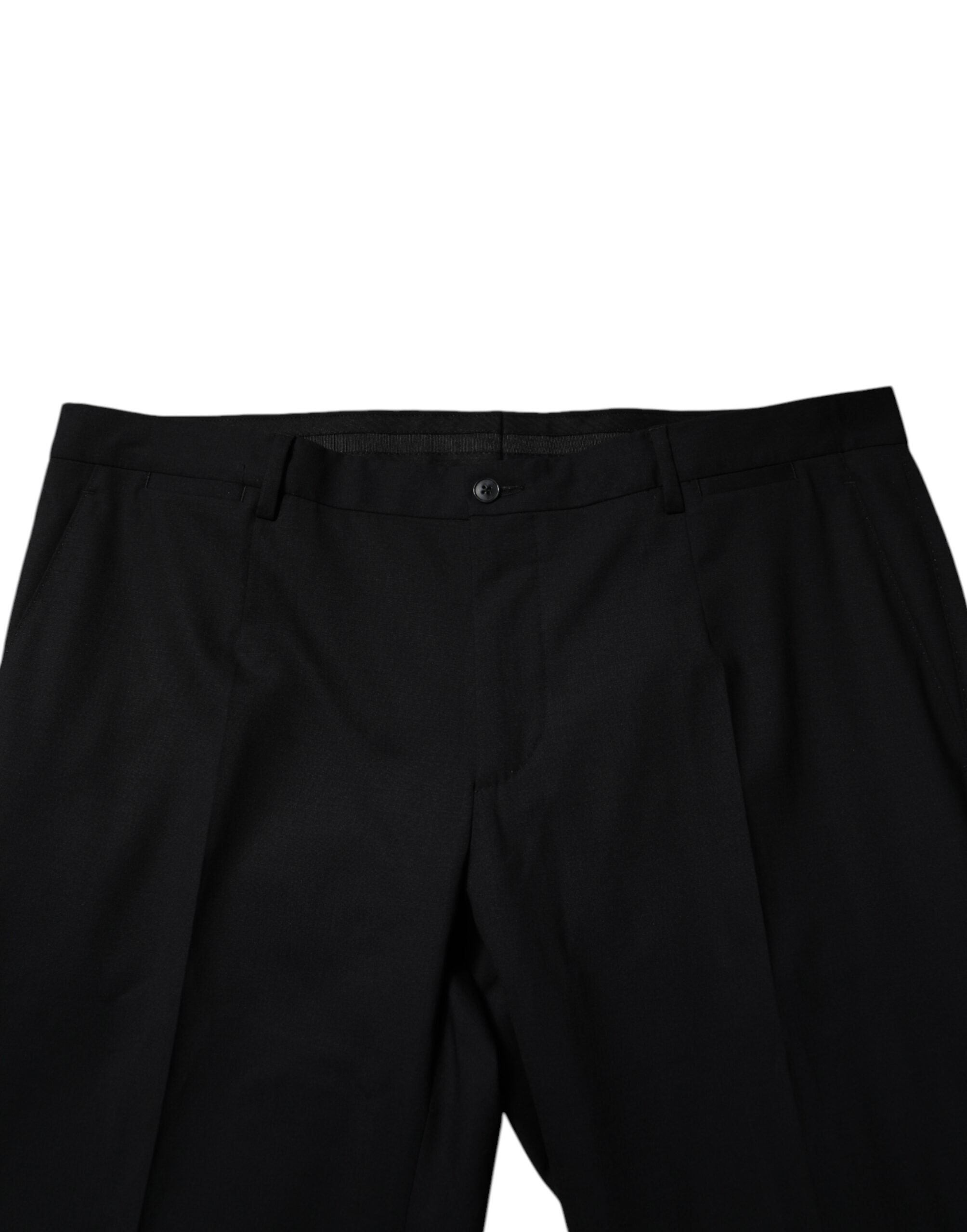Black Wool Formal Dress Pants