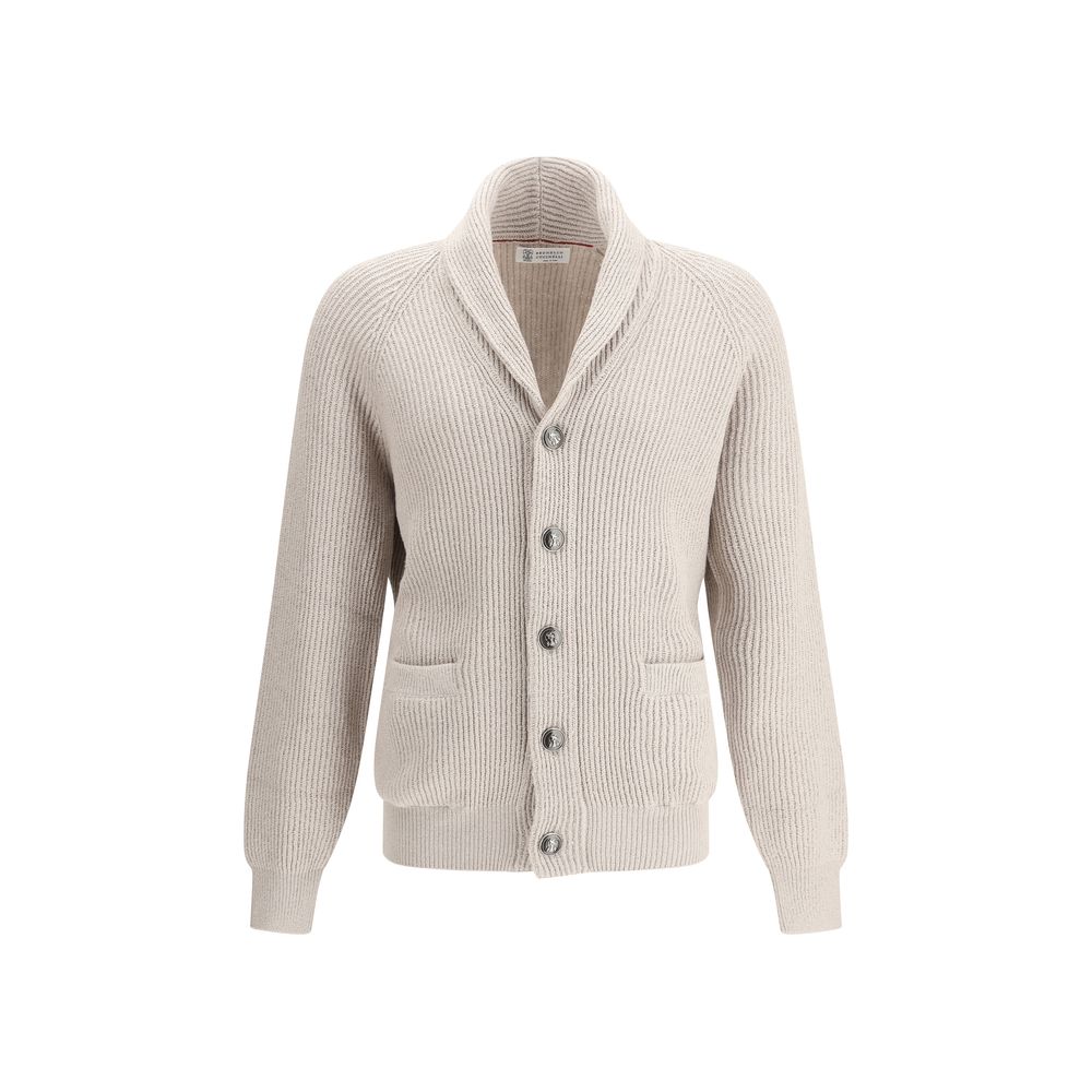 Beige Cotton Cardigan