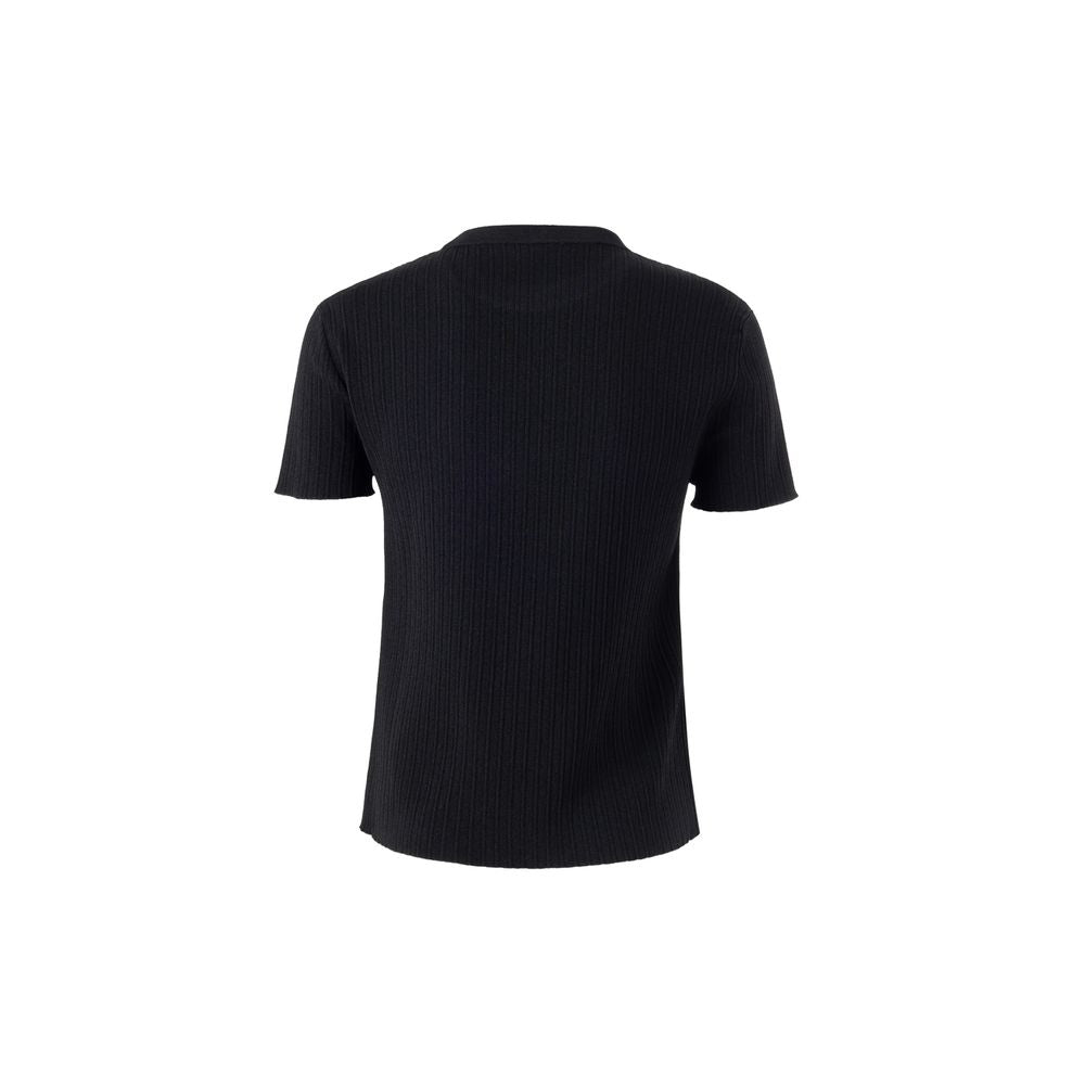 Black Silk T-Shirt