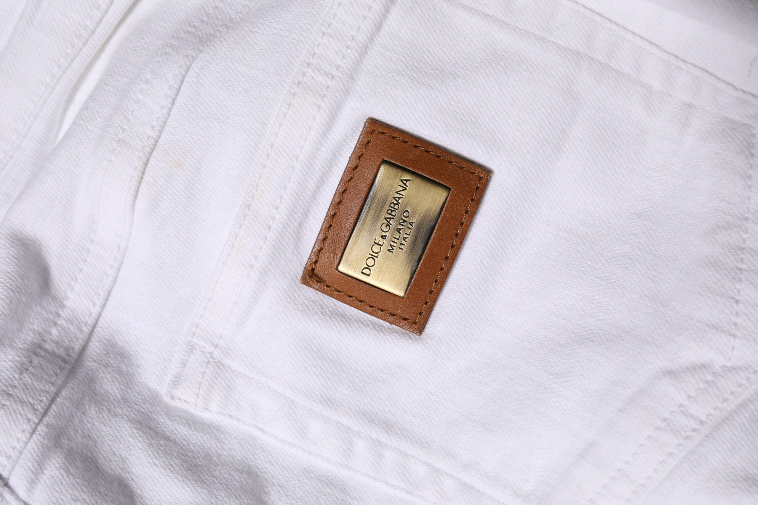 White Cotton Low Waist Skinny Denim Jeans