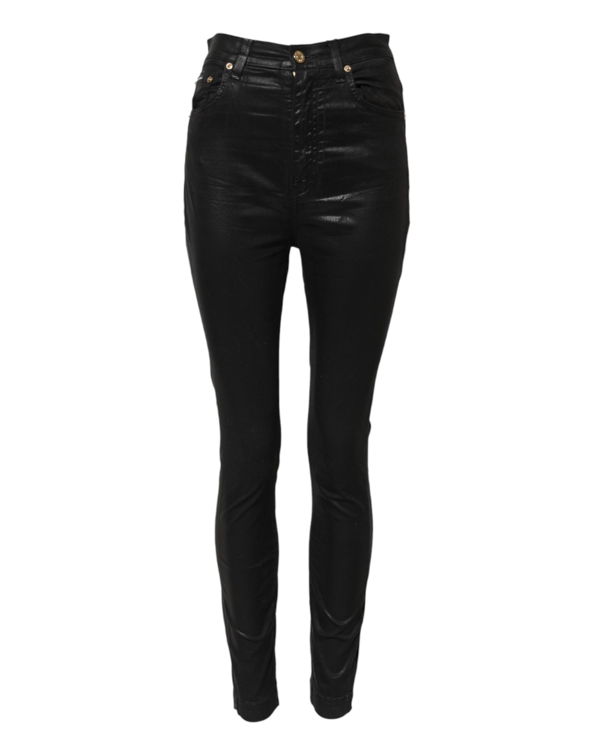 Black GRACE High Waist Skinny Denim Jeans