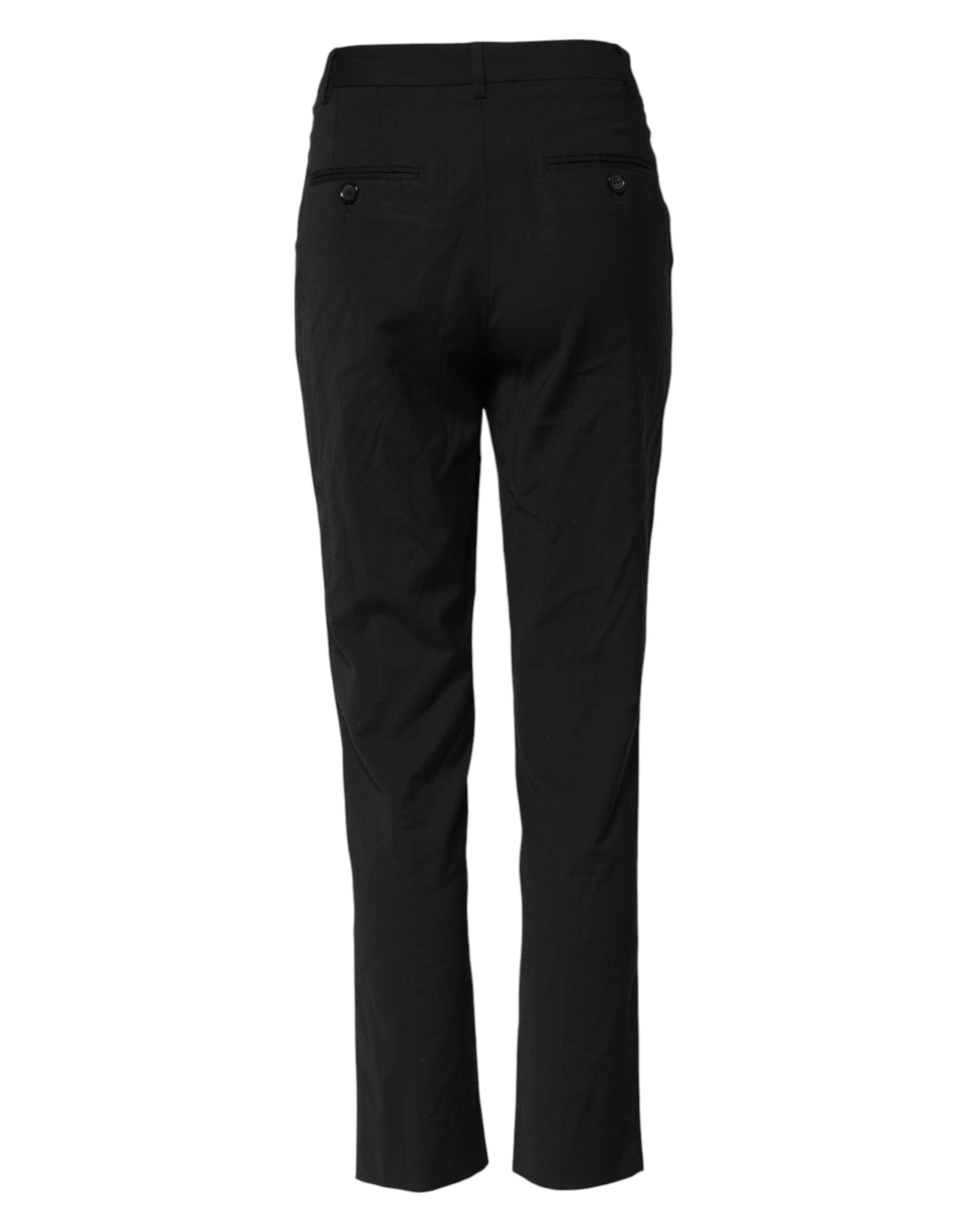 Black STAFF High Waist Tapered Pants