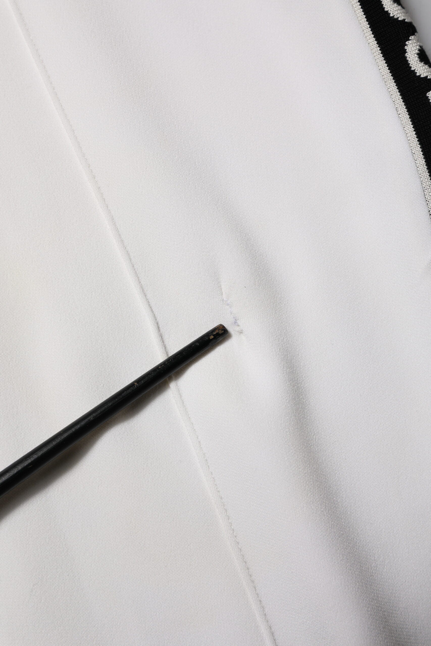 White Viscose Jogger Sweatpants Pants