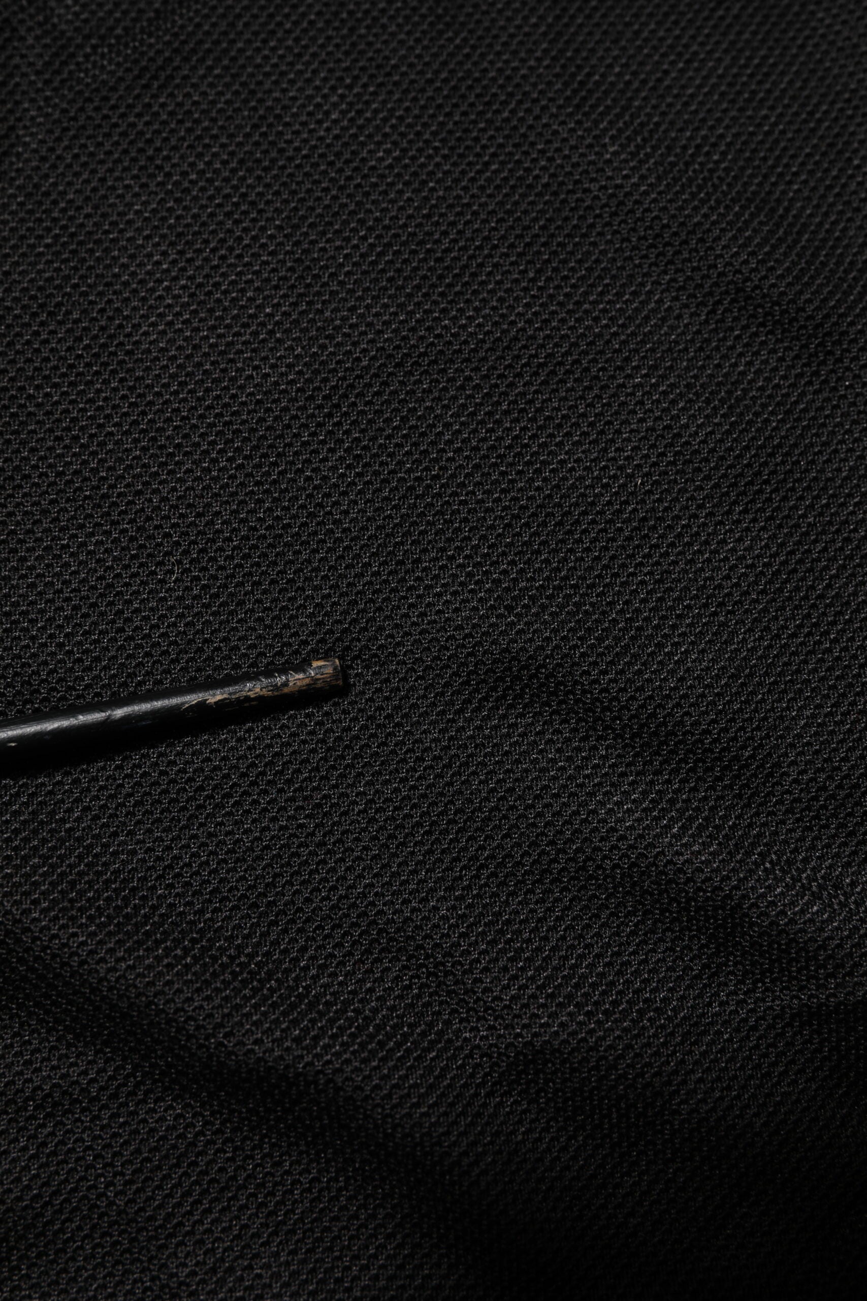 Black DG Silk Vneck Collared Men Polo T-shirt