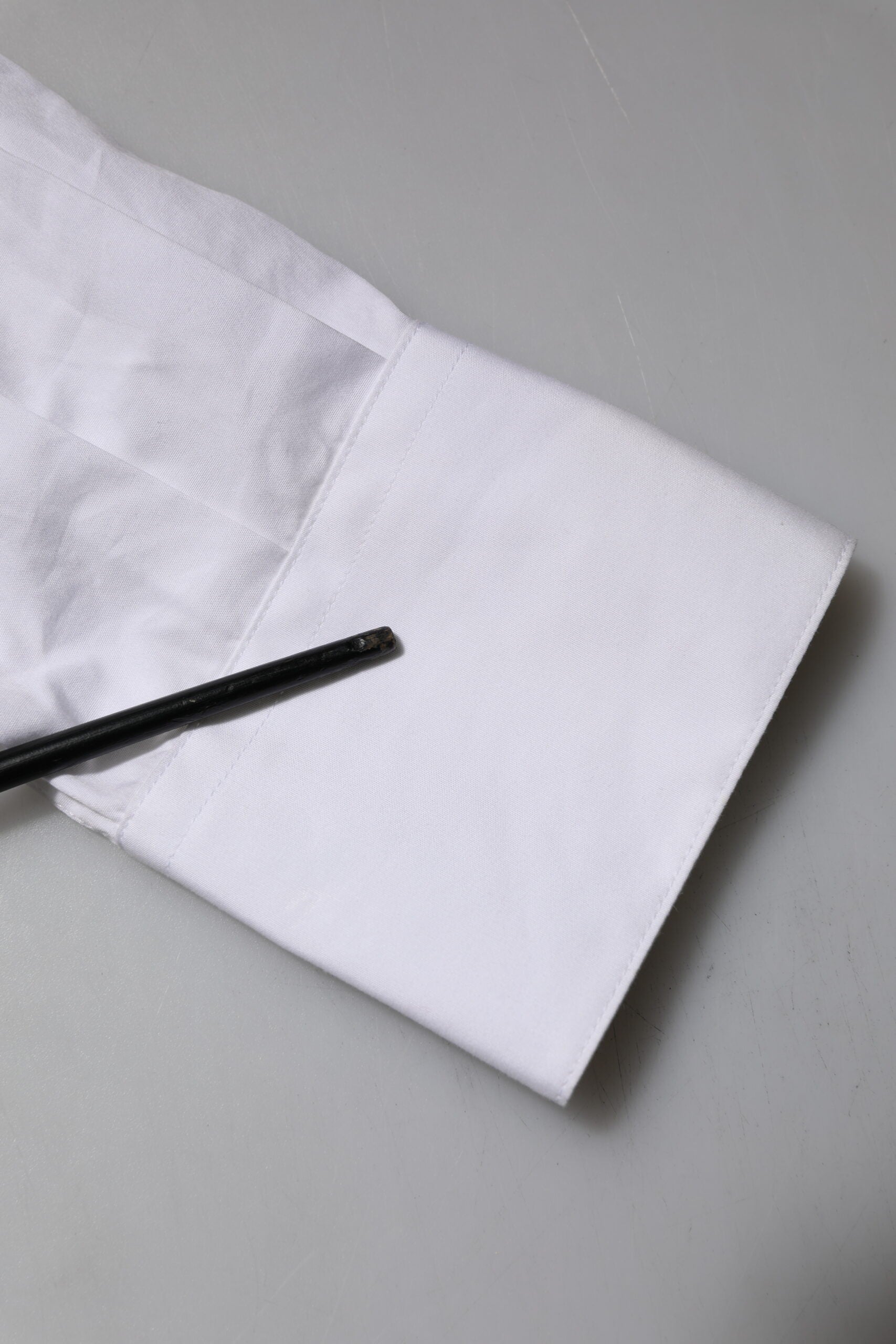 White Crystal Embellished Collared Shirt Top