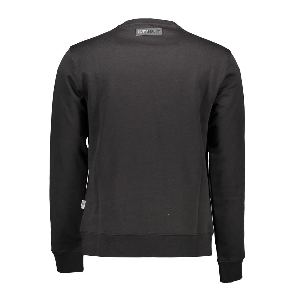 Black Cotton Men Sweater