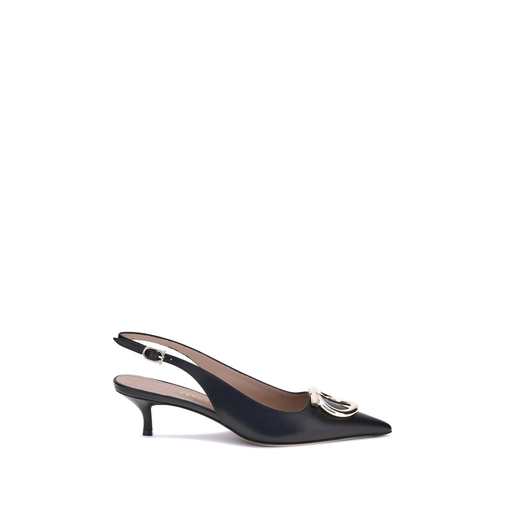 Black Calf Leather Bos Taurus Pumps