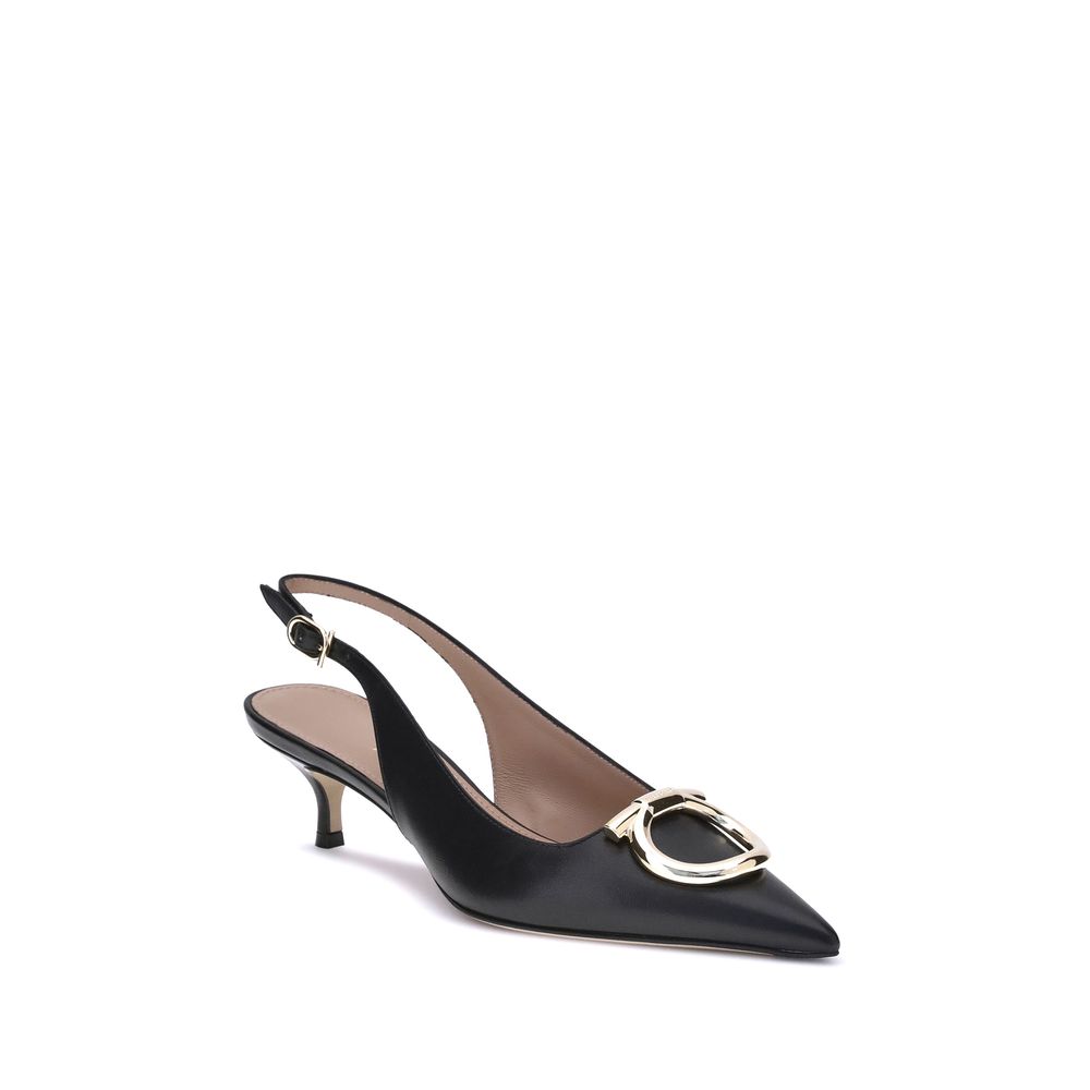 Black Calf Leather Bos Taurus Pumps