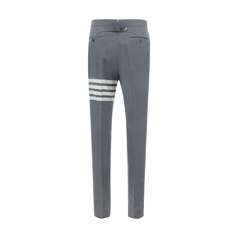 Gray Wool Casual Pants