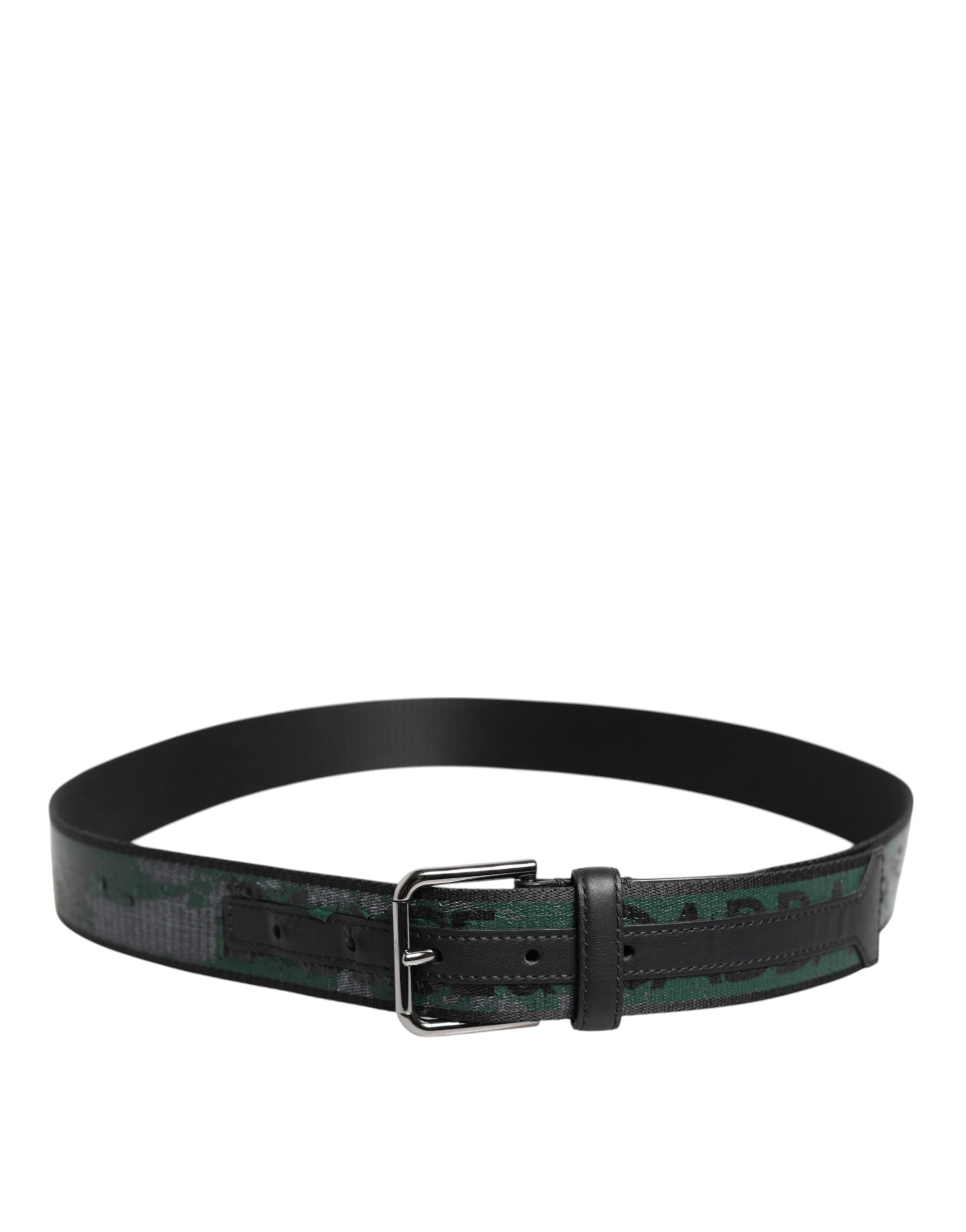 Green Black Polyester DG Logo Buckle Belt
