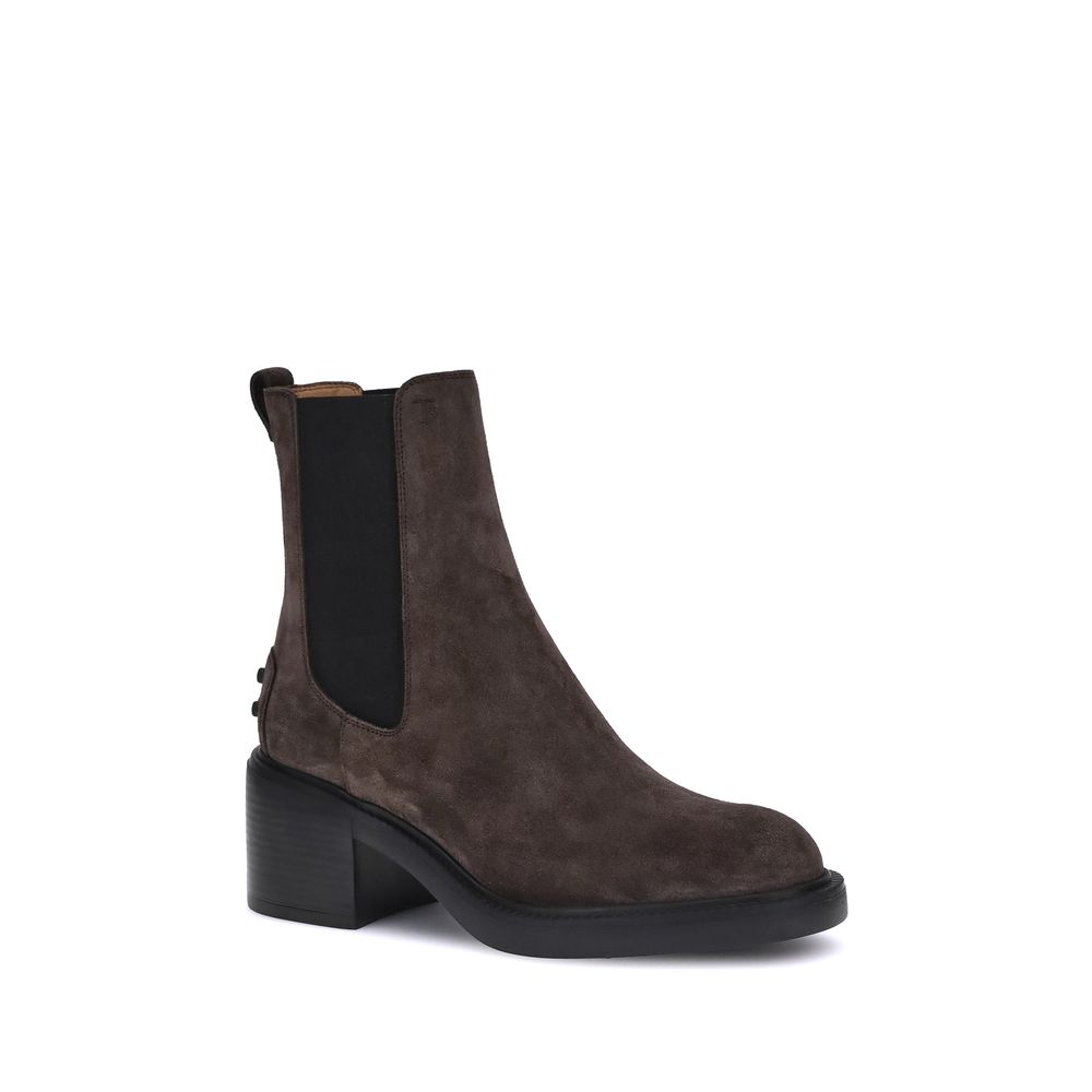 Brown Calf Leather Bos Taurus Ankle Boots
