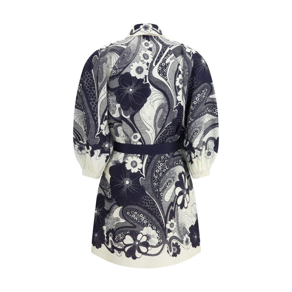 Multicolor Linen Casual Dress