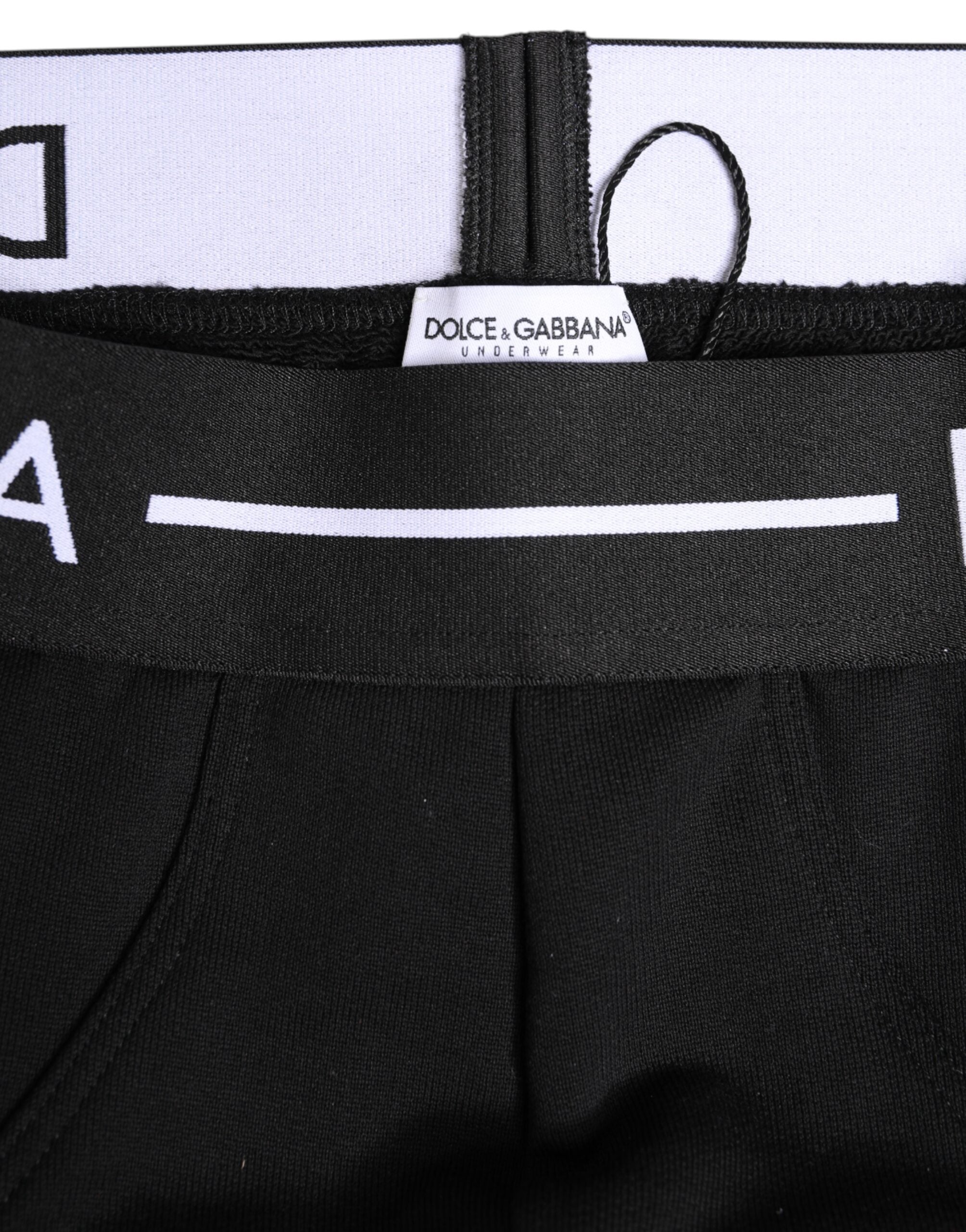 Black Cotton Stretch Regular Brief Underwear