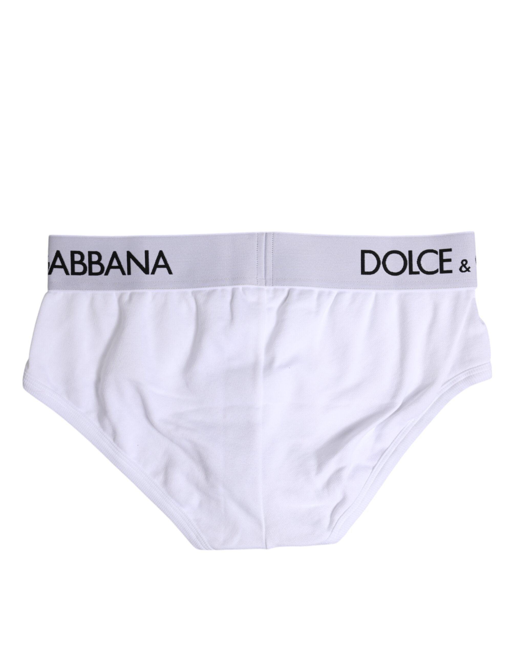 White Cotton Stretch Regular Brief Underwear