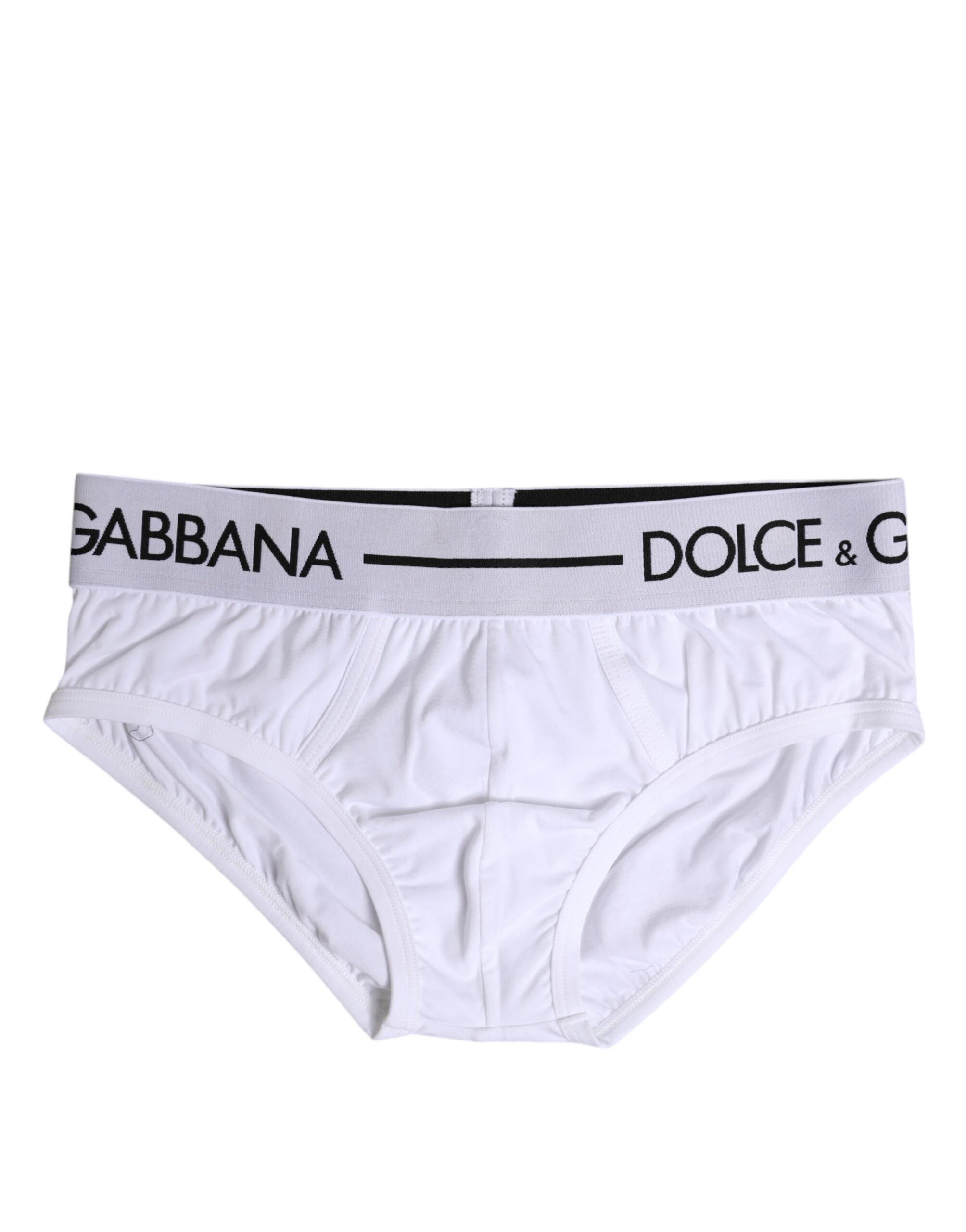 White Cotton Stretch Regular Brief Underwear