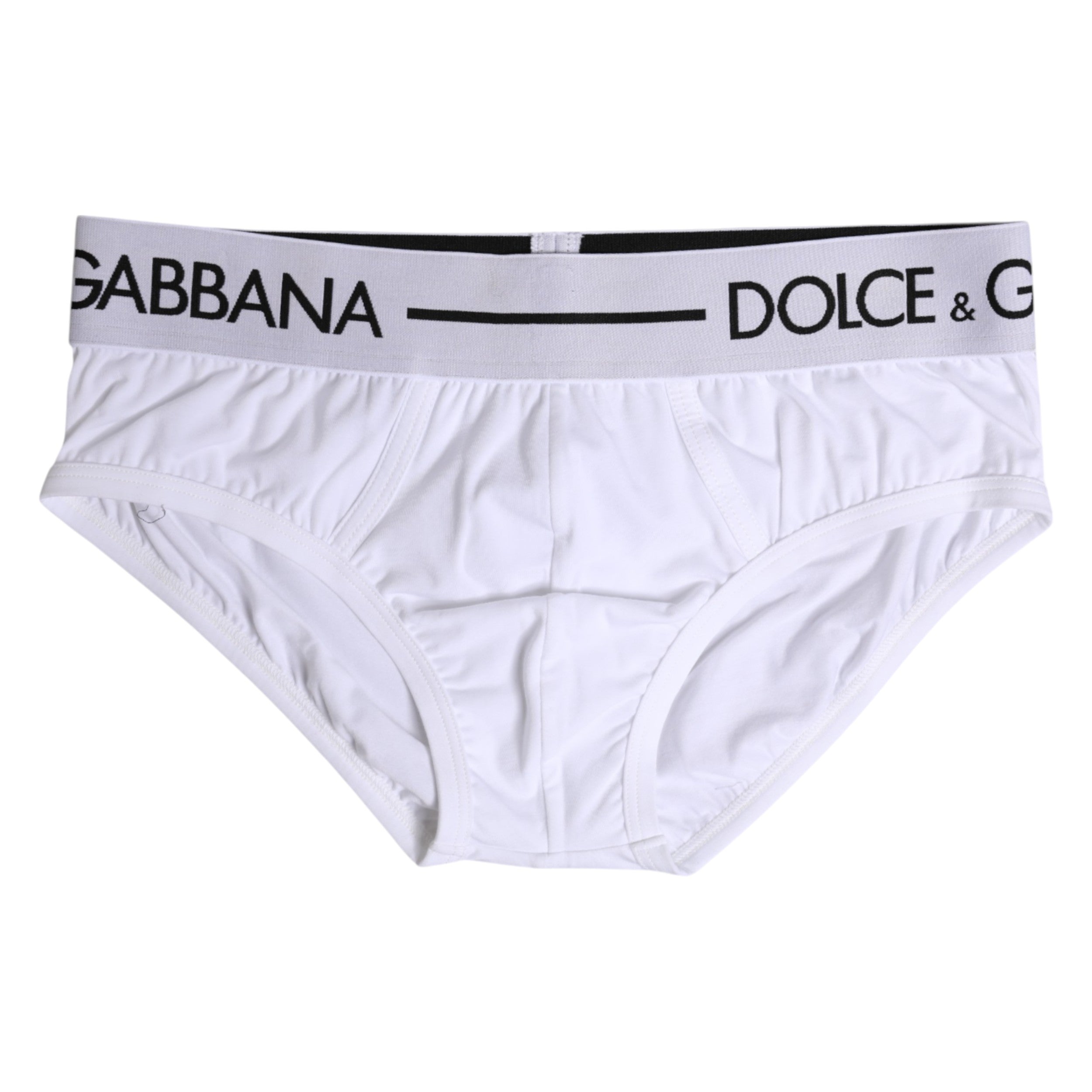 White Cotton Stretch Regular Brief Underwear