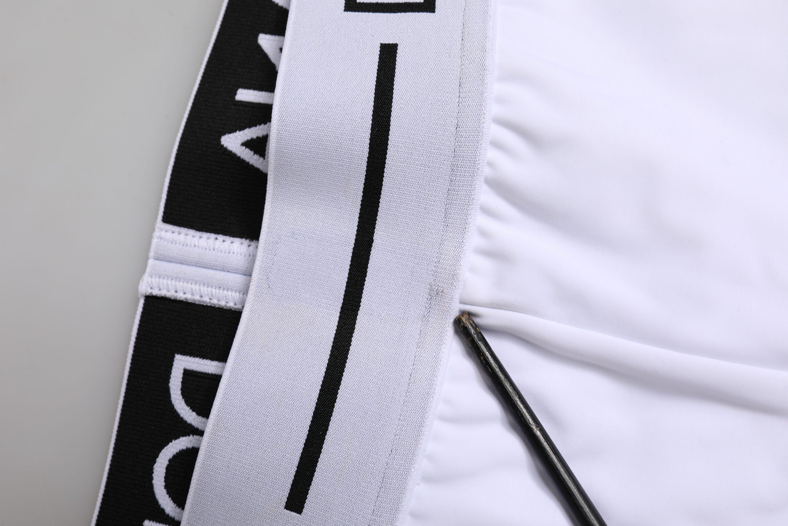 White Nylon Logo Waistband Boxer Brief Underwear