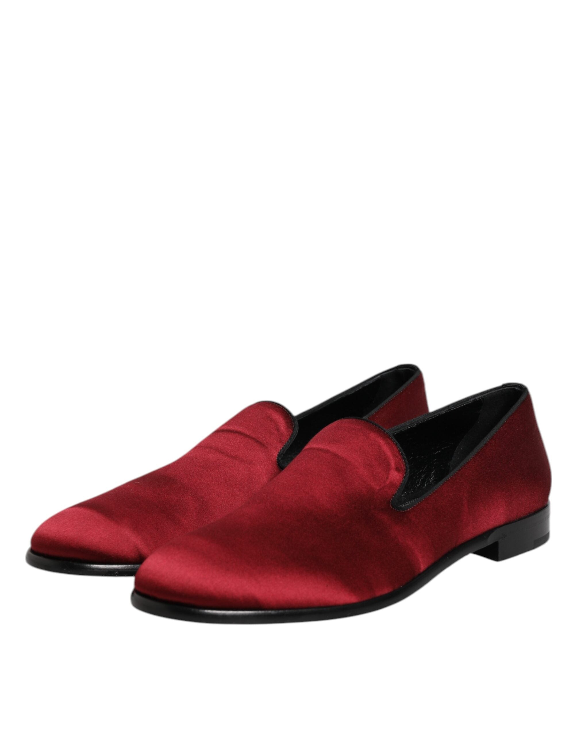 Red Velvet Slip On Loafers Formal Shoes