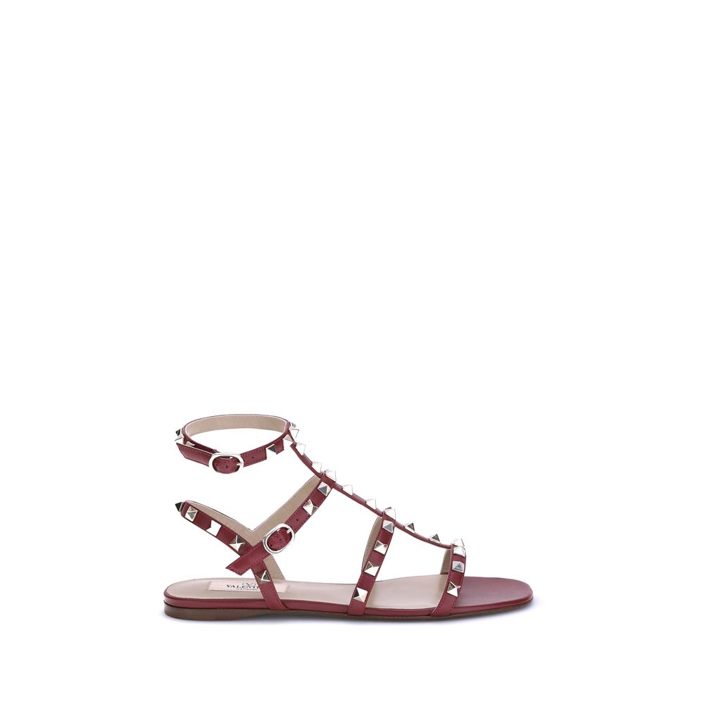 Red Calf Leather Bos Taurus Sandals