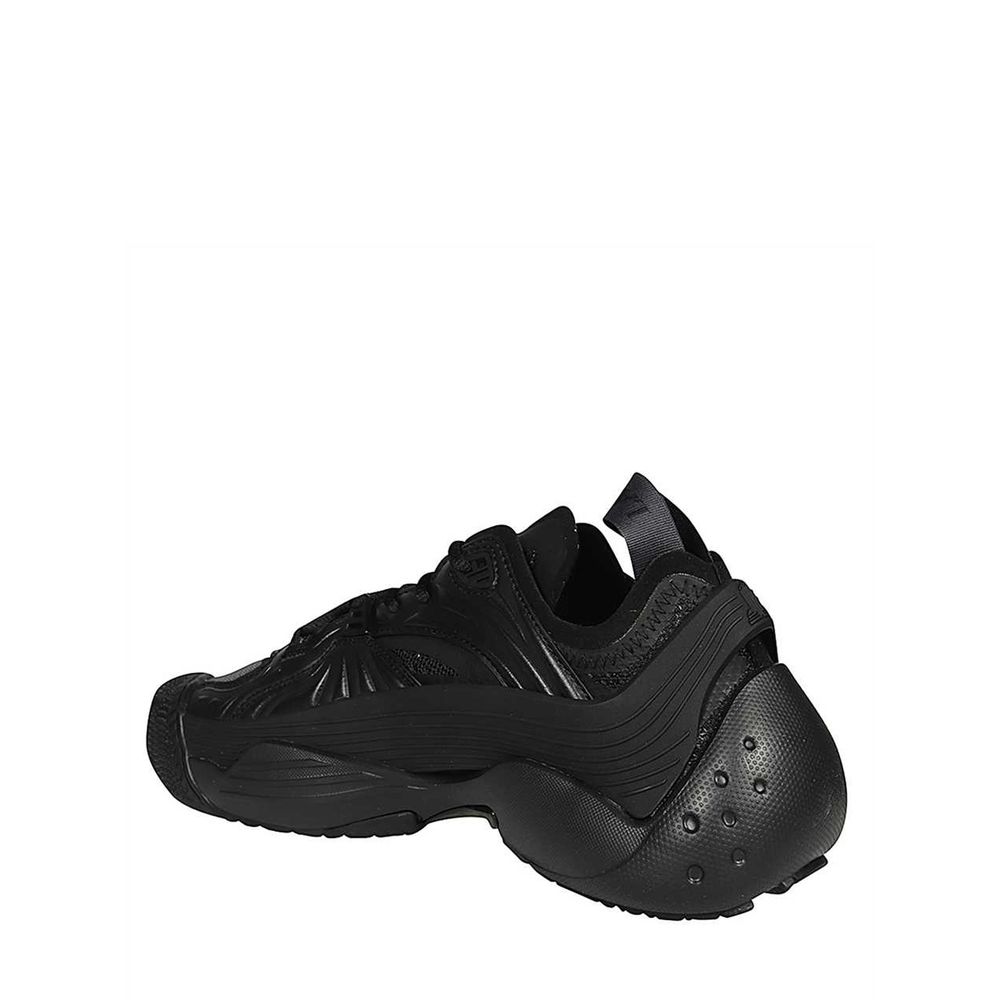 Black Polyethylene Athletic Sneakers