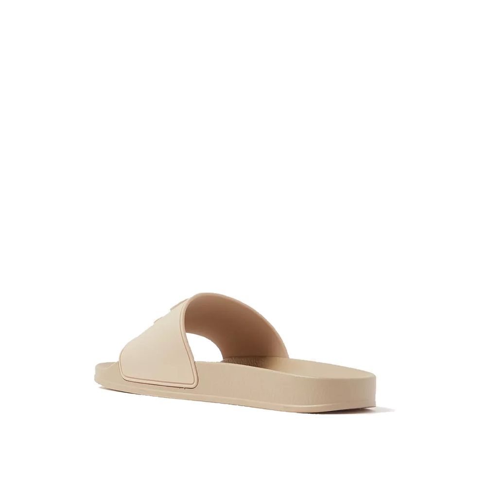 Beige Rubber Slides