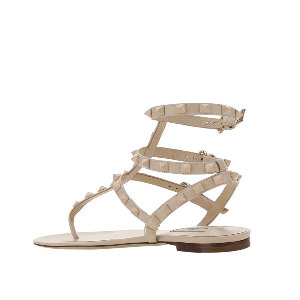 Multicolor Calfskin Flip-Flop Sandals