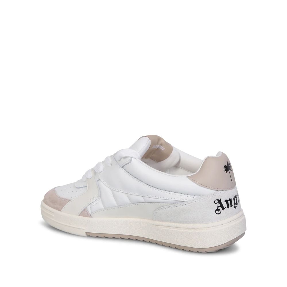 White Calfskin Low Top Sneakers