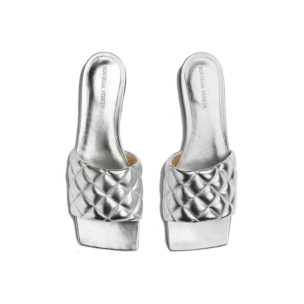 Silver Calfskin Slippers