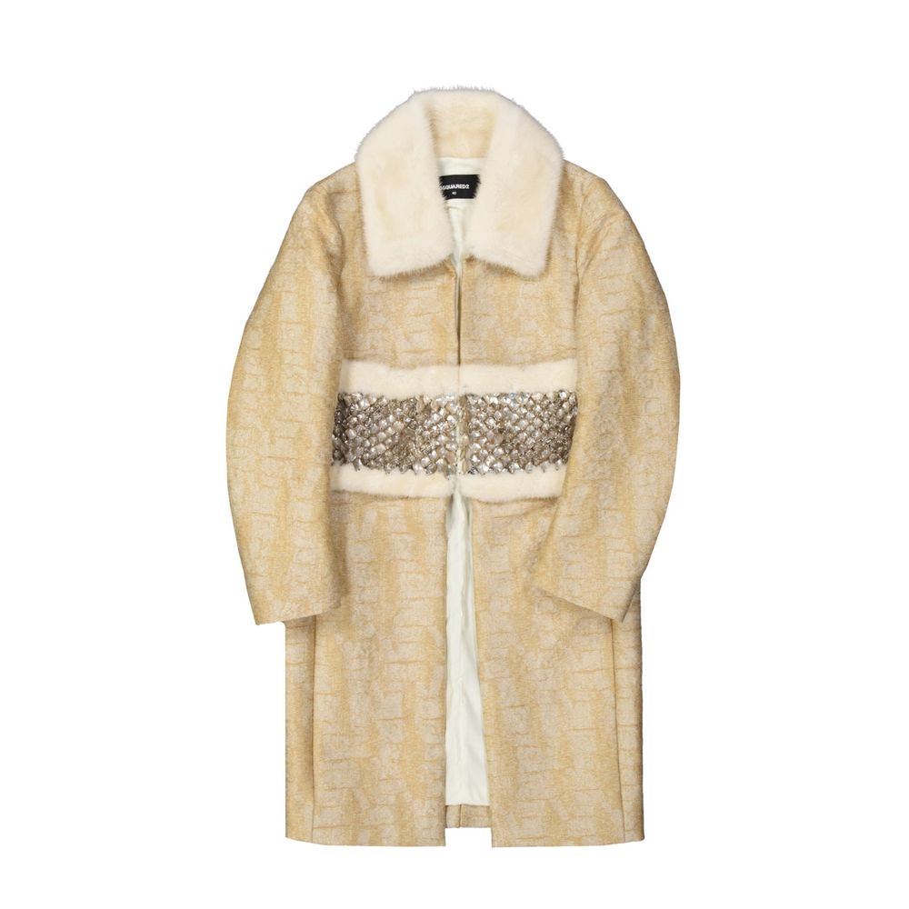Beige Polyamide Coat