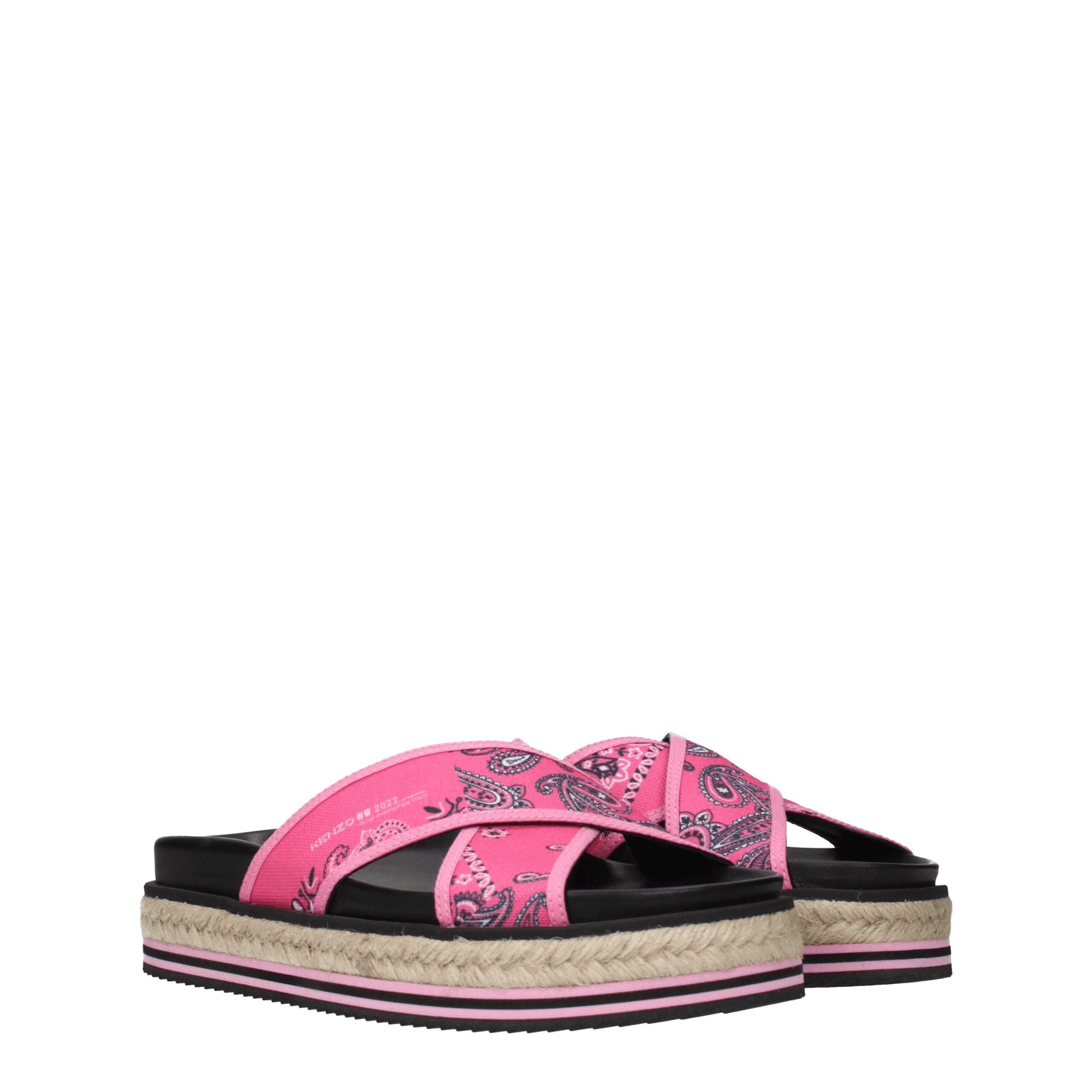 Pink Fabric Slippers