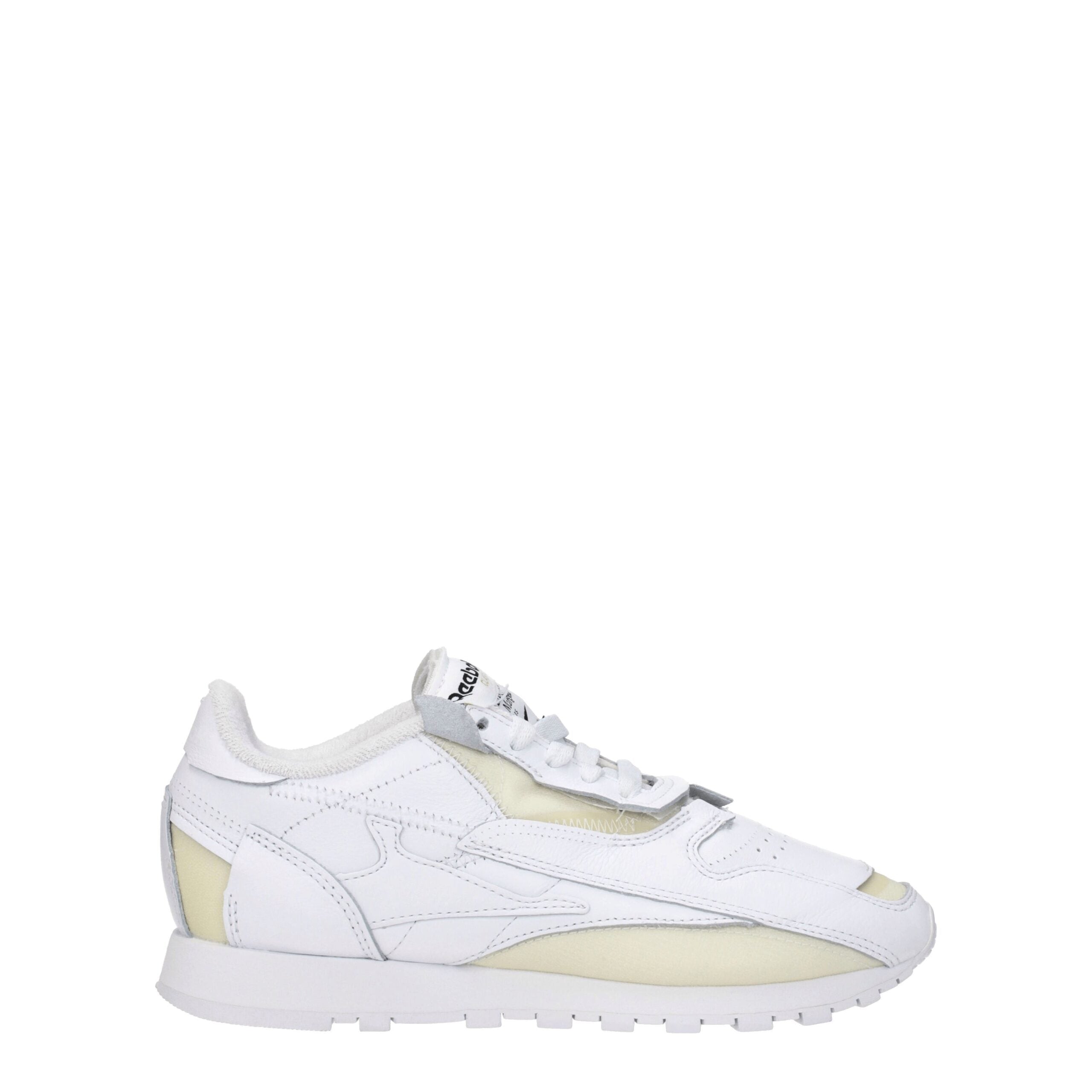 White Leather Athletic Sneakers