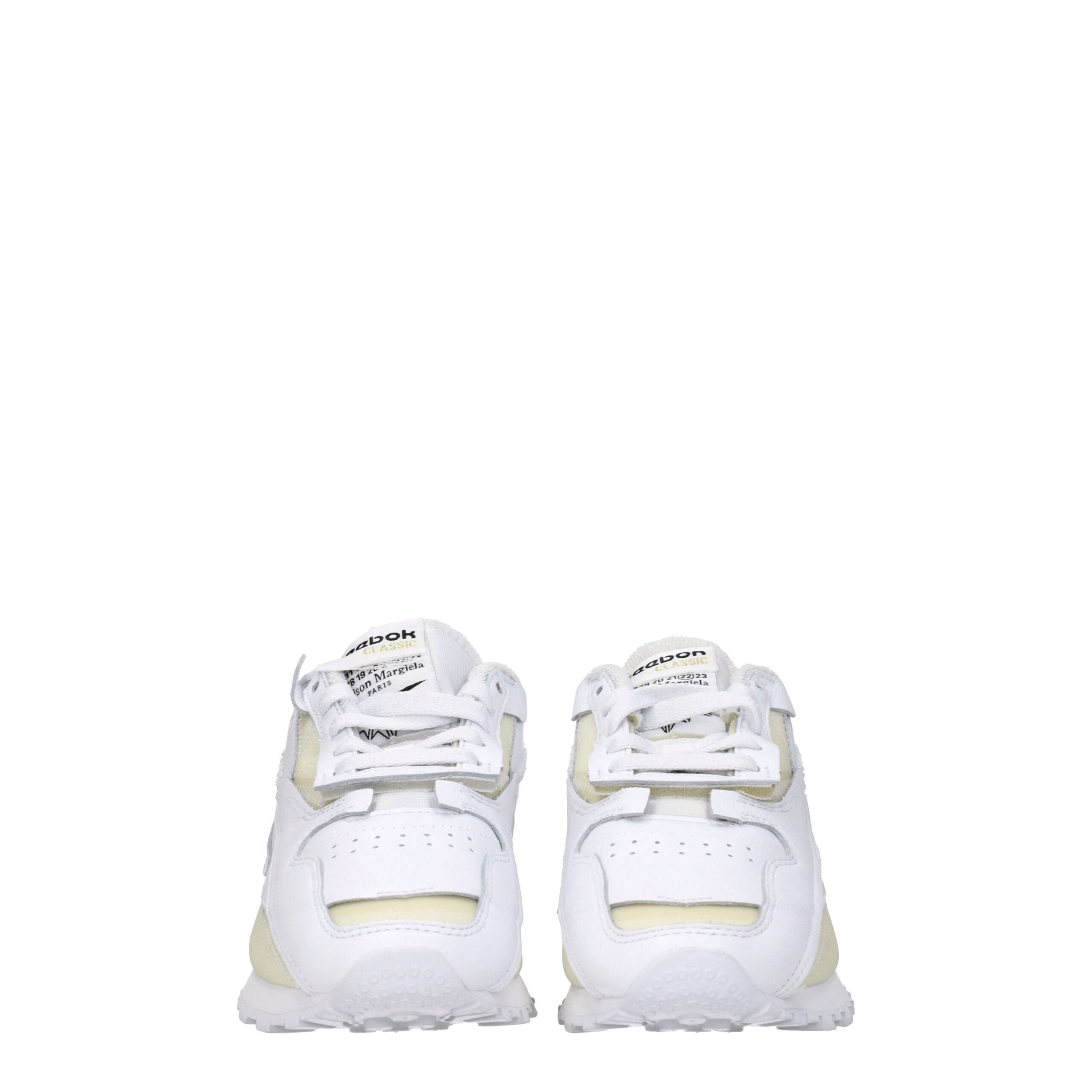 White Leather Athletic Sneakers