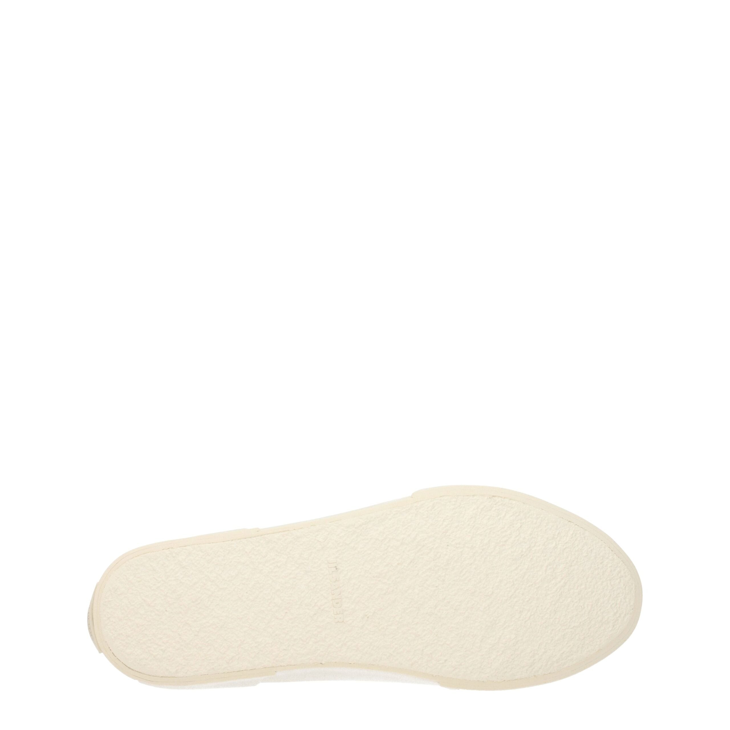 Beige Fabric High Top Sneakers