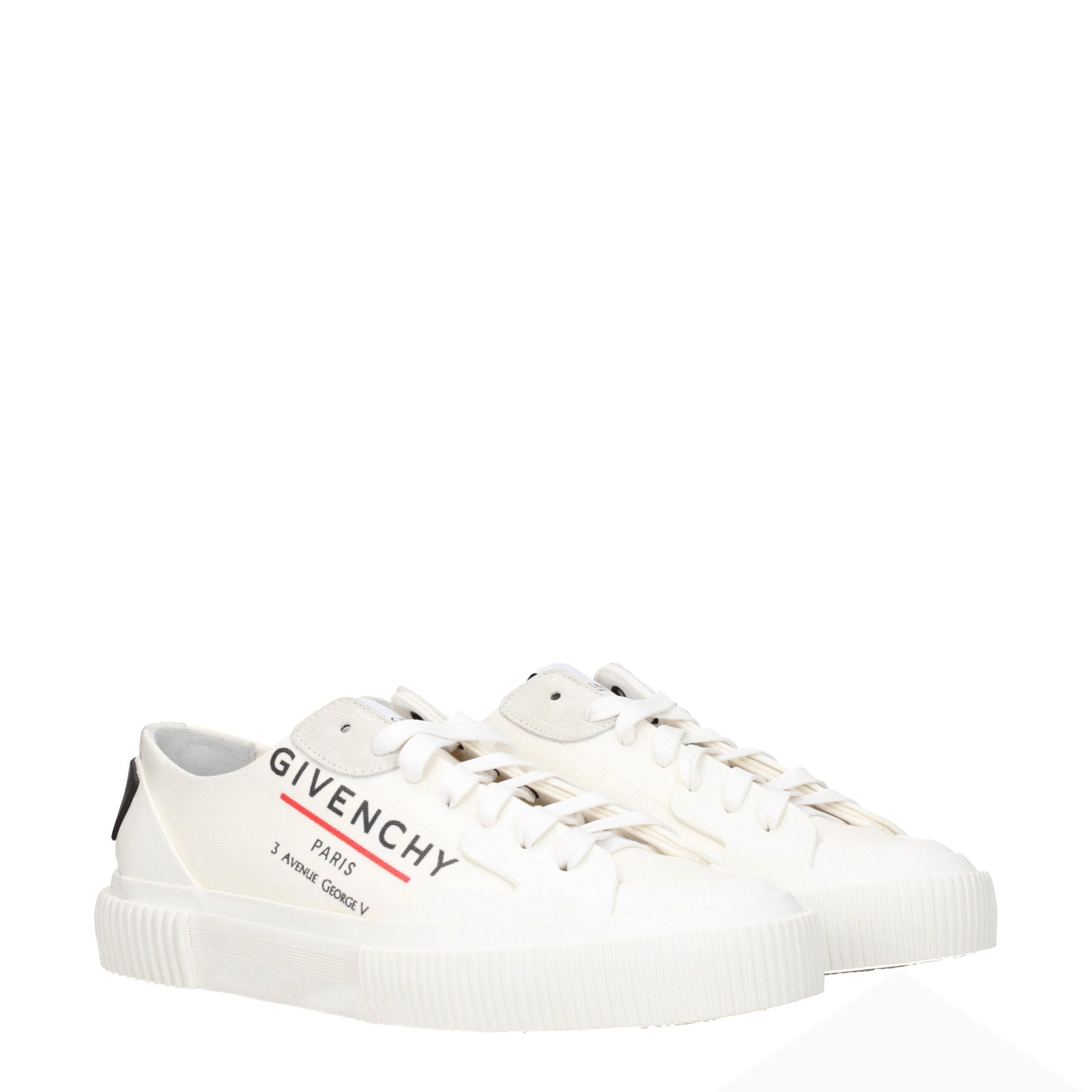 Beige Fabric Low Top Sneakers