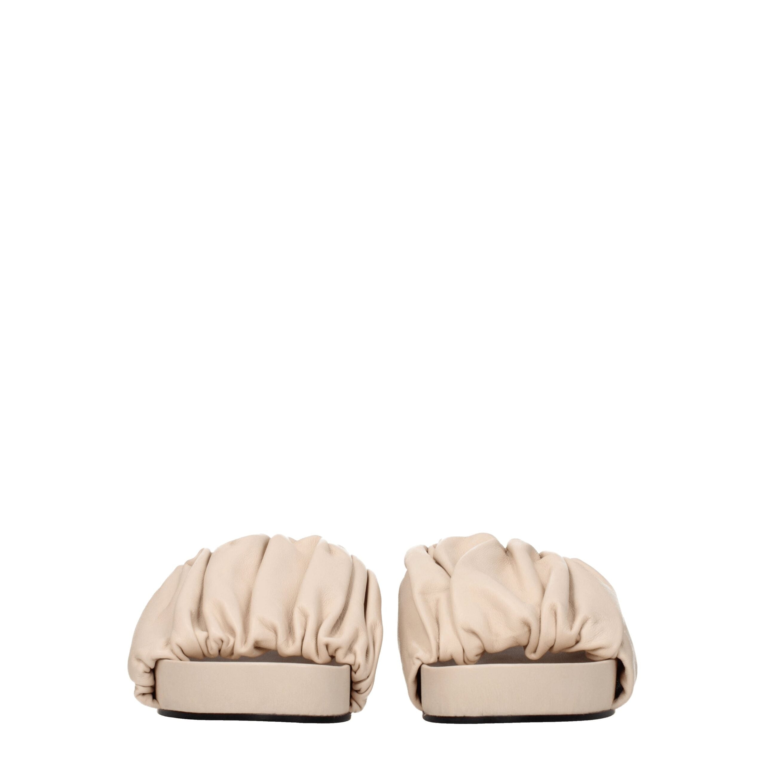 Pink Leather Slippers