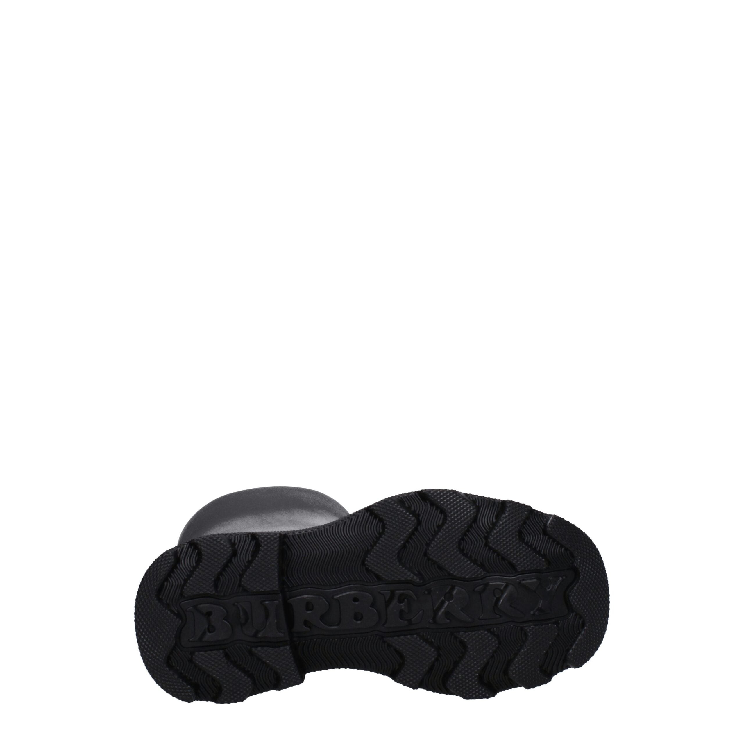 Black Cotton Rain Boots