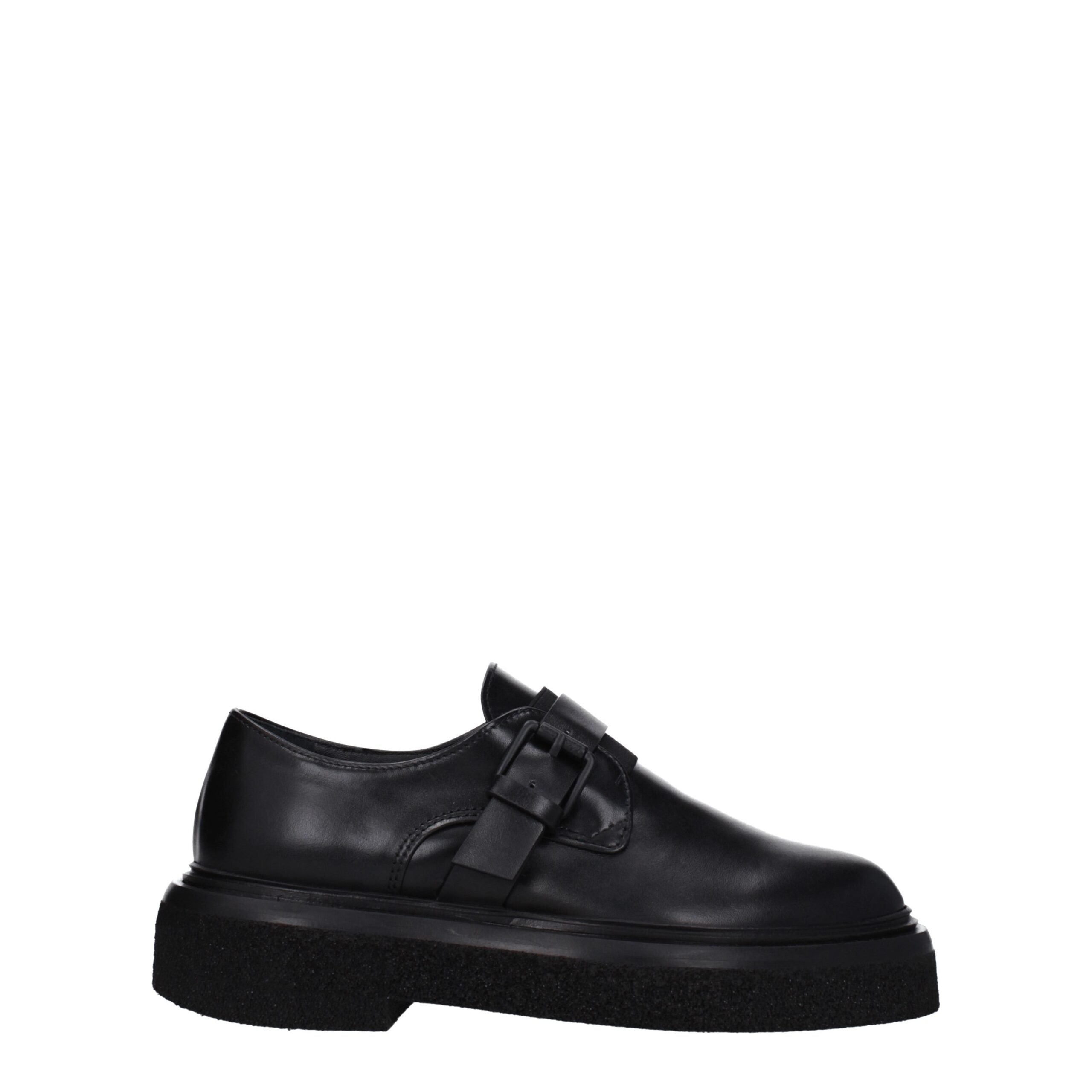Black Leather Oxfords And Derbies