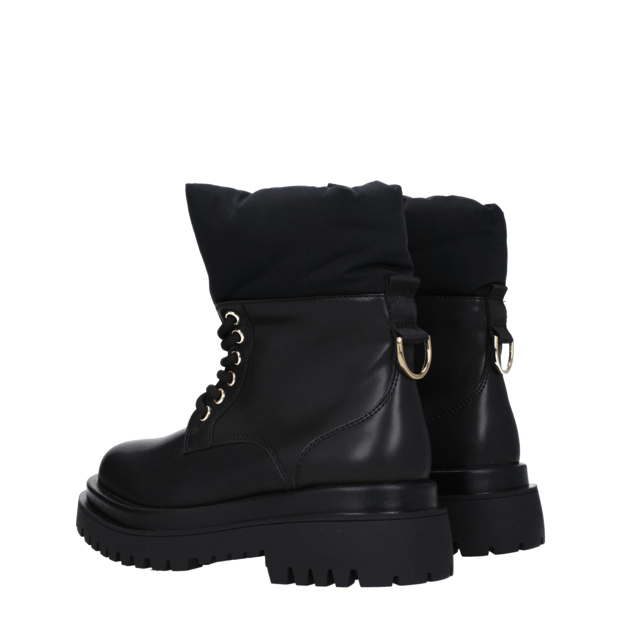 Black Polyethylene Ankle Boots