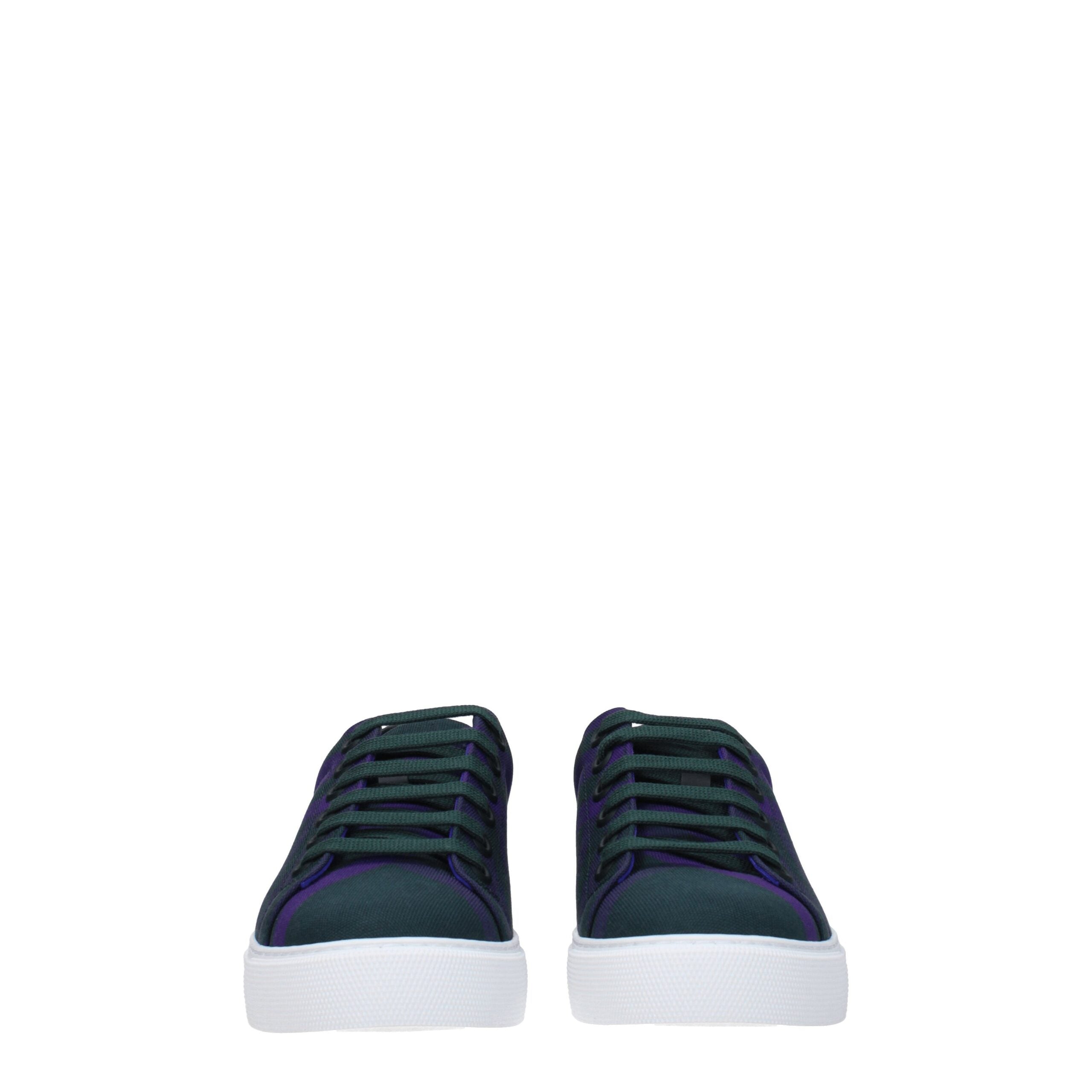 Green Fabric Sneakers