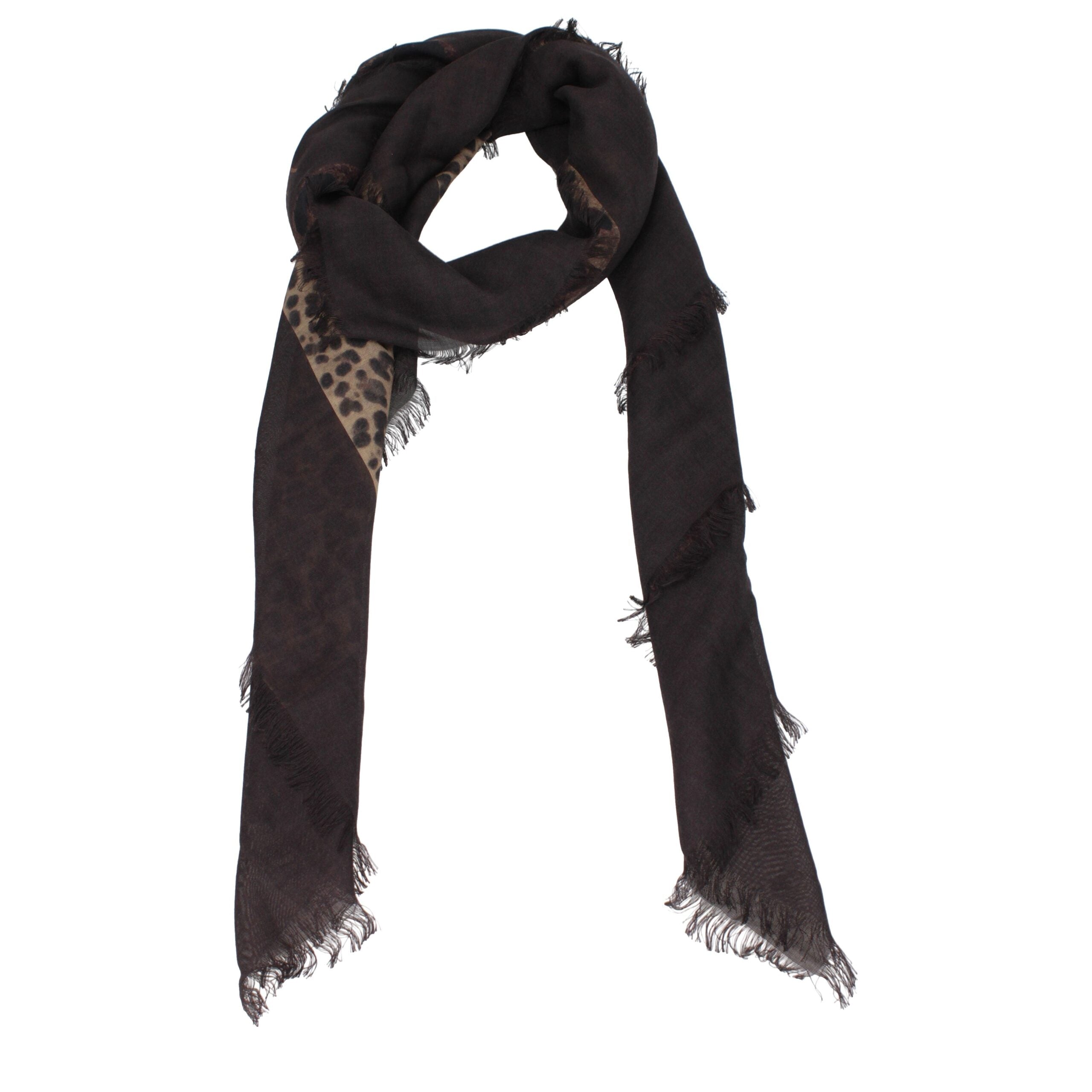 Brown Cashmere Foulard