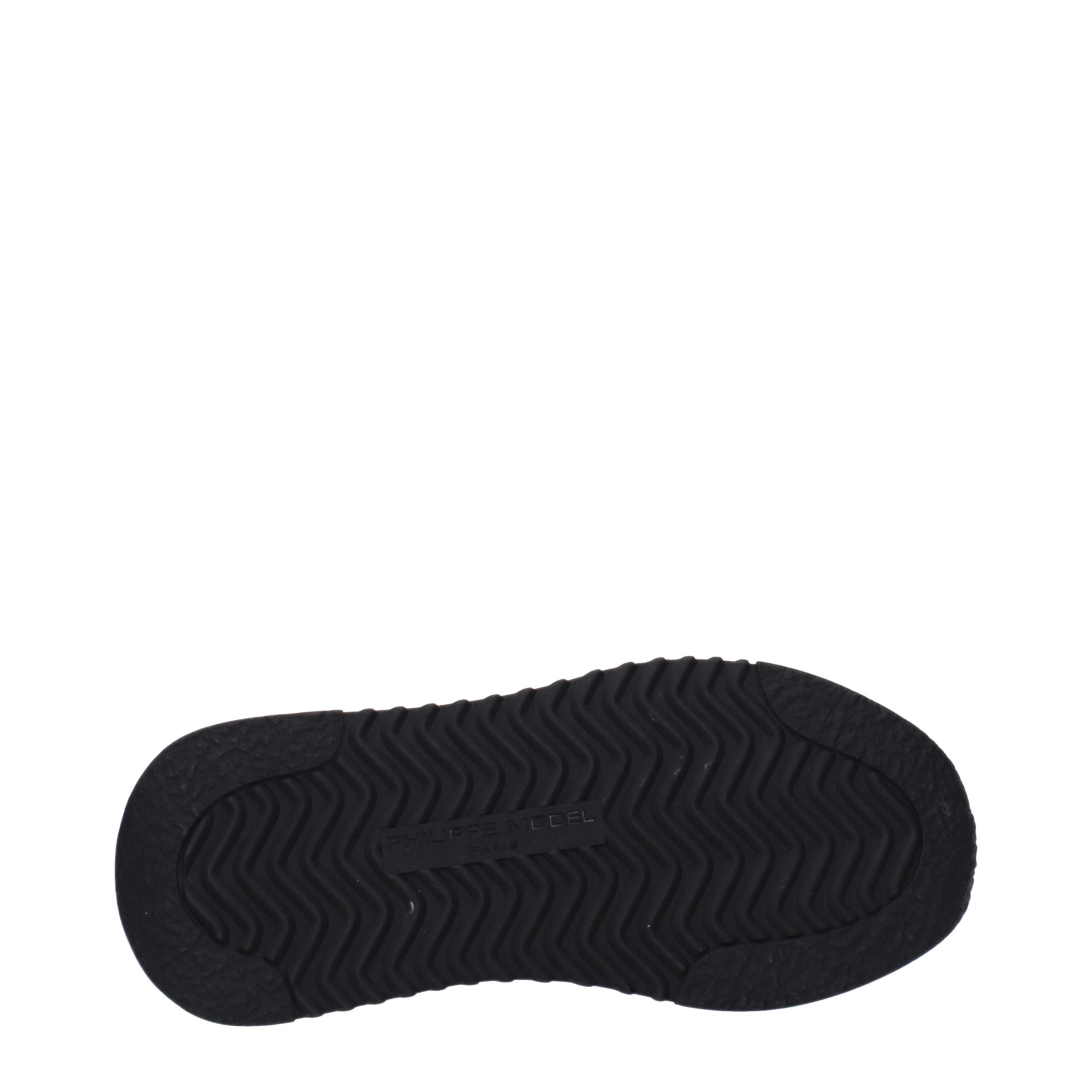 Black Fabric Athletic Sneakers