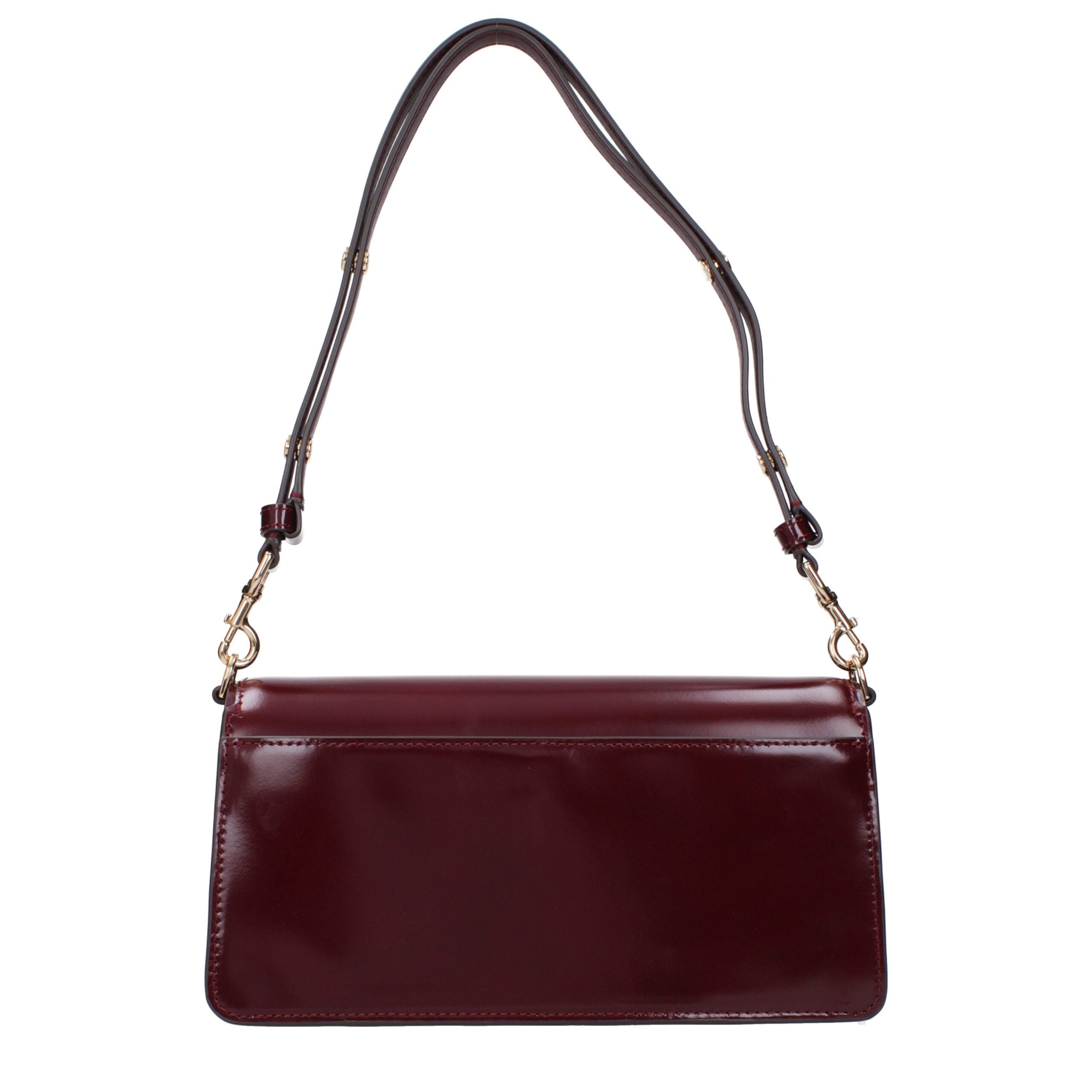 Red Leather Shoulder Bag