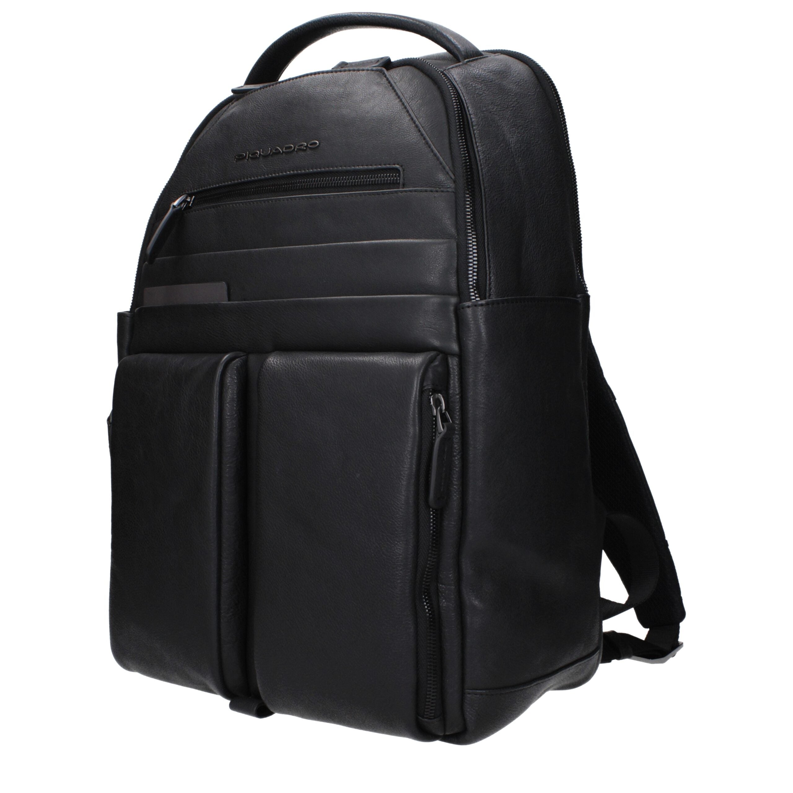 Black Leather Backpack