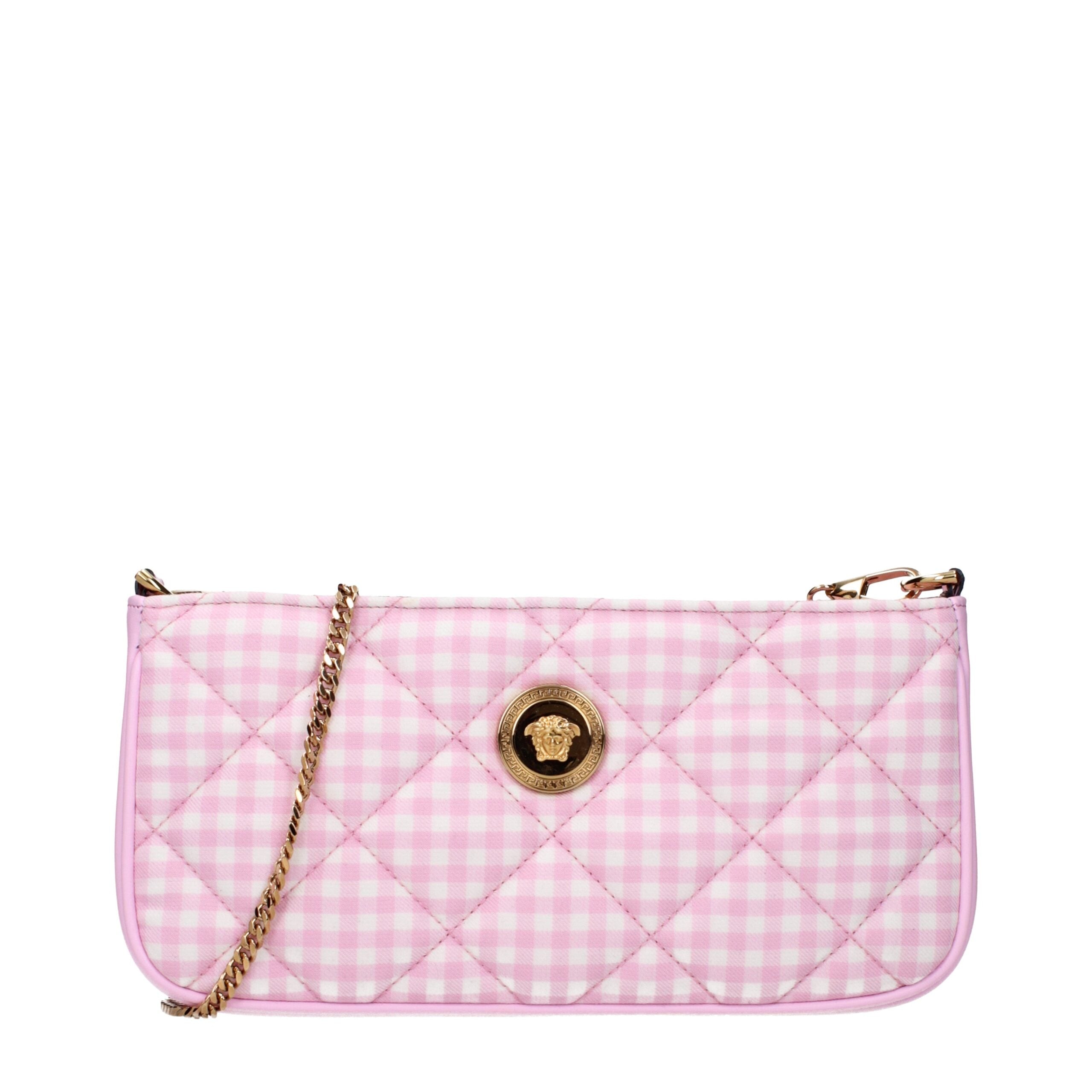Pink Fabric Shoulder Bag