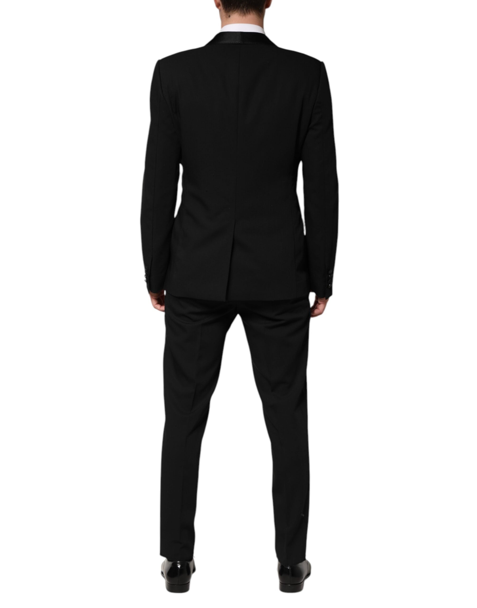 Black Wool 3 Piece Single Breasted Suit