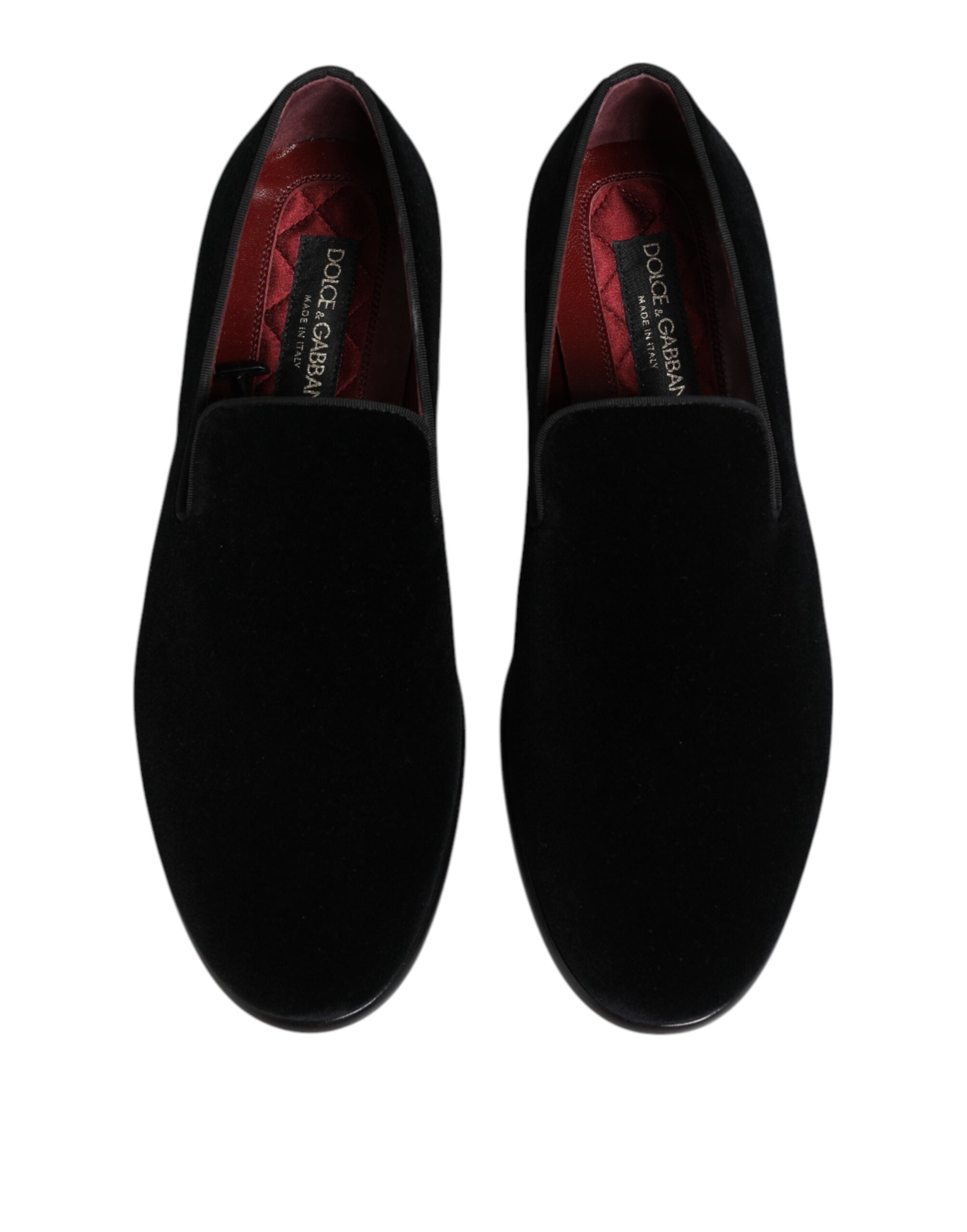 Black Velvet Loafers Formal Men Dress Shoes