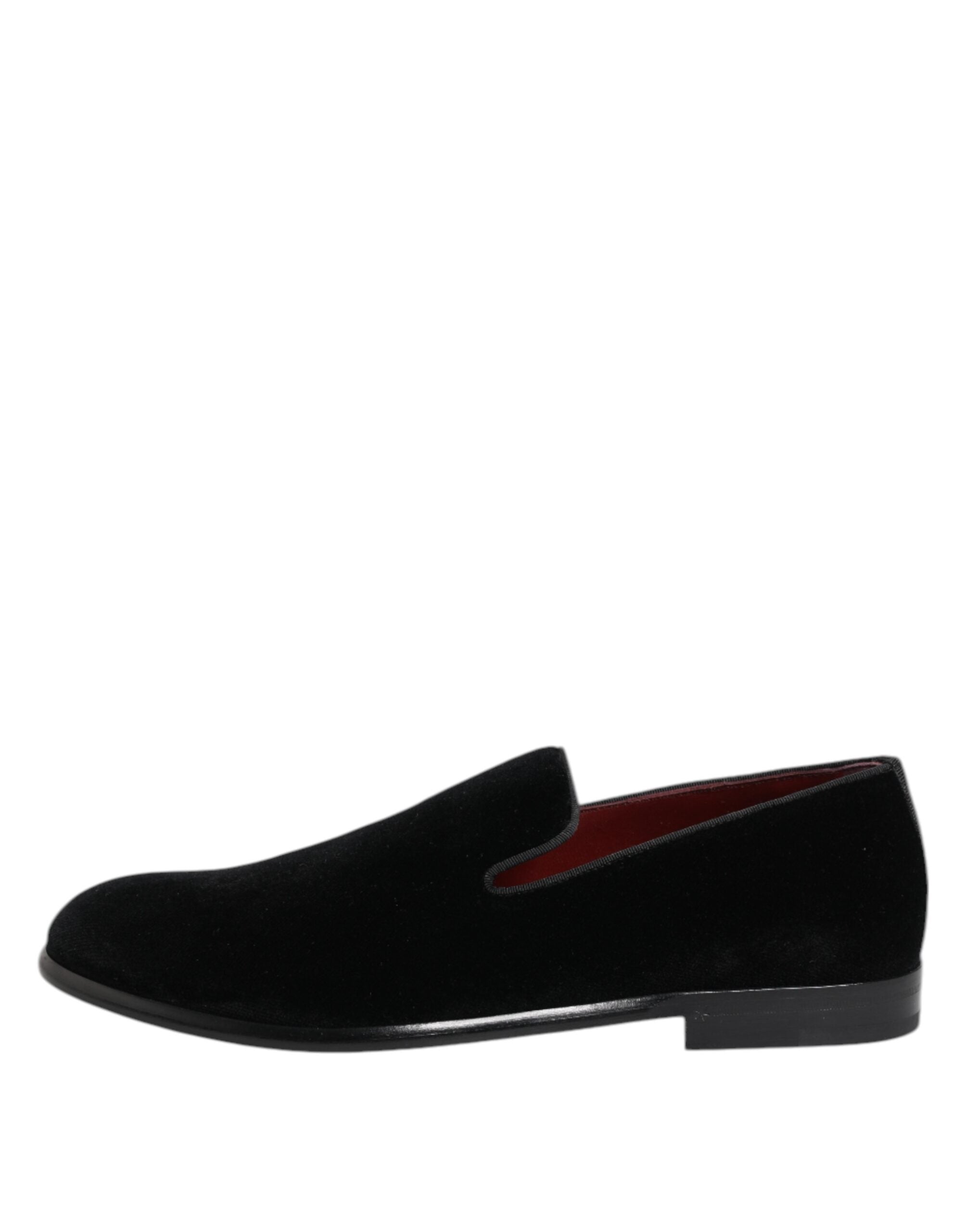 Black Velvet Loafers Formal Men Dress Shoes