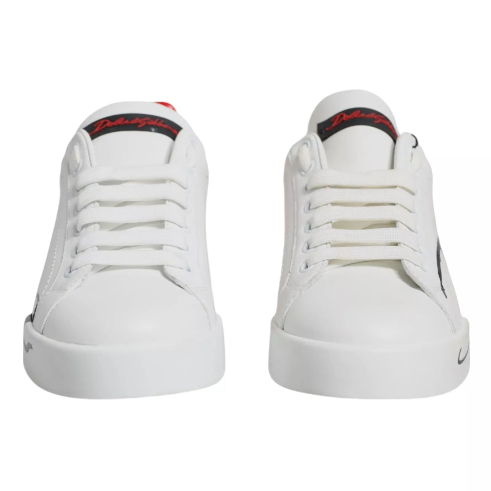 White Red Portofino Low Top Sneakers Shoes